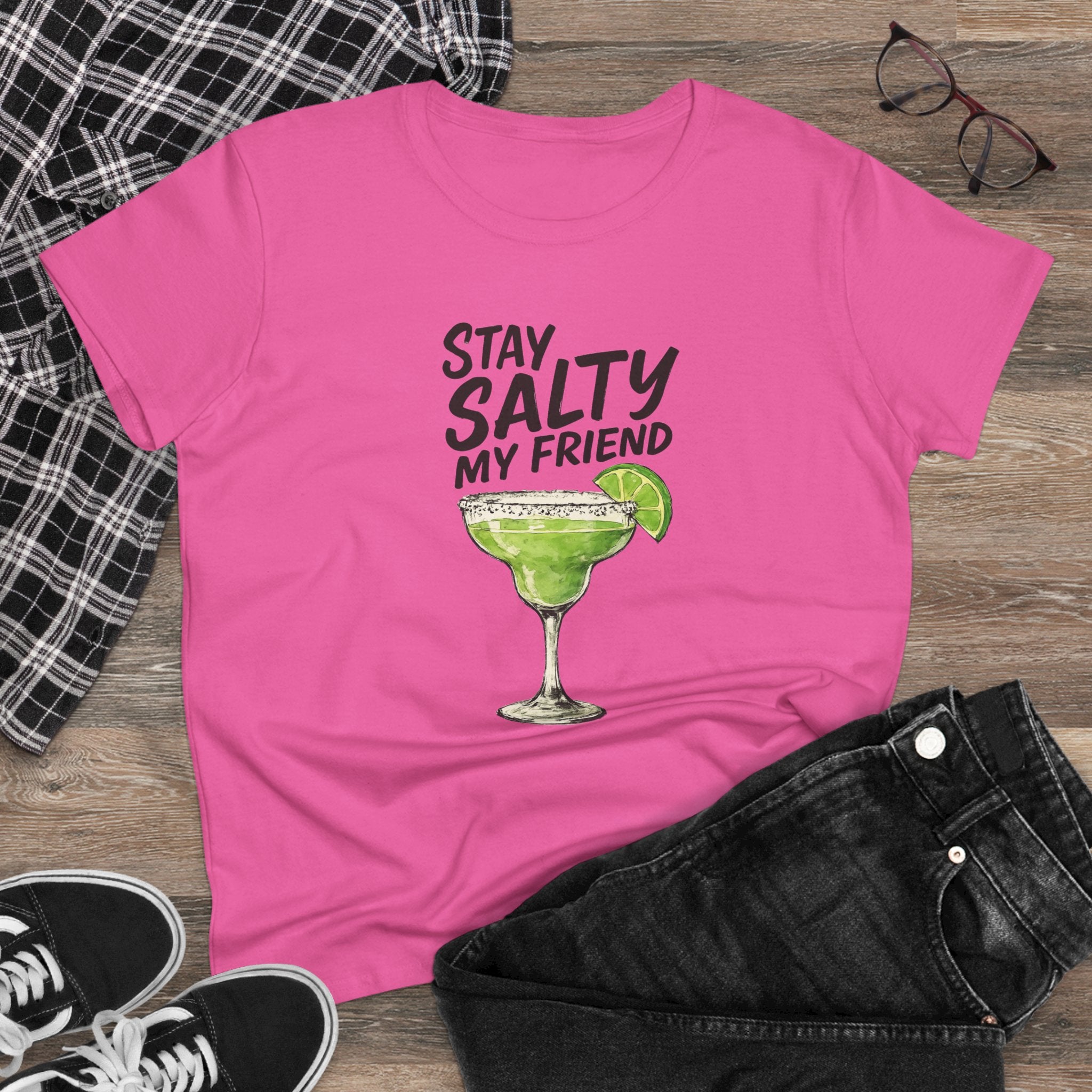 Stay Salty My Friend Margarita Cocktail Party Summer Drinks, Graphic Tee, Beach Vibes Shirt, Summer Vacation Top, Gift for Her,