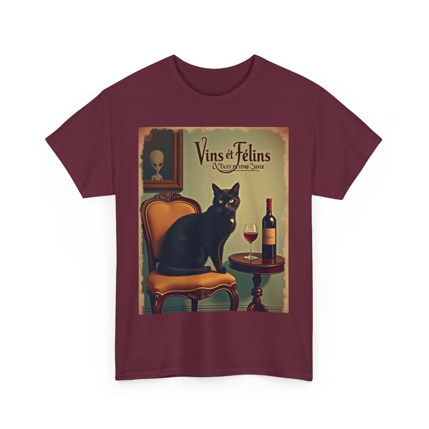 French Wine Kitty Tee