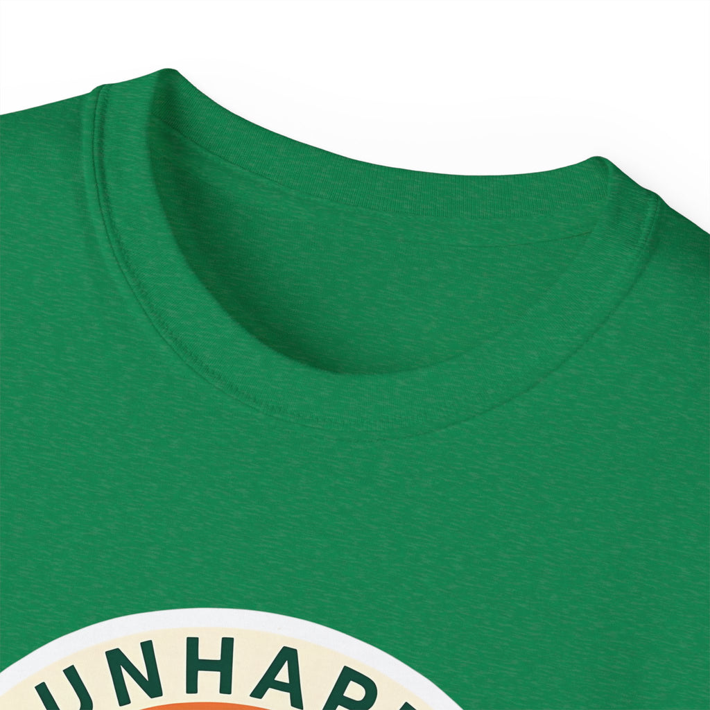 Unisex Tee for Campers: Unhappy Wanderer Adventure Gift Shirt, Hiking Outdoor Camping Apparel, Outdoorsy Nature Lover Top, Wanderlust Tee,