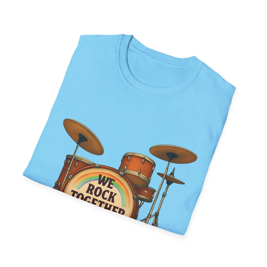 We rock together Equal Rights Political Unisex Tee, LGBTQ Pride Shirt, Protest Rainbow Tee, Liberal Activist Shirt LGBTQ Rights Advocate Top