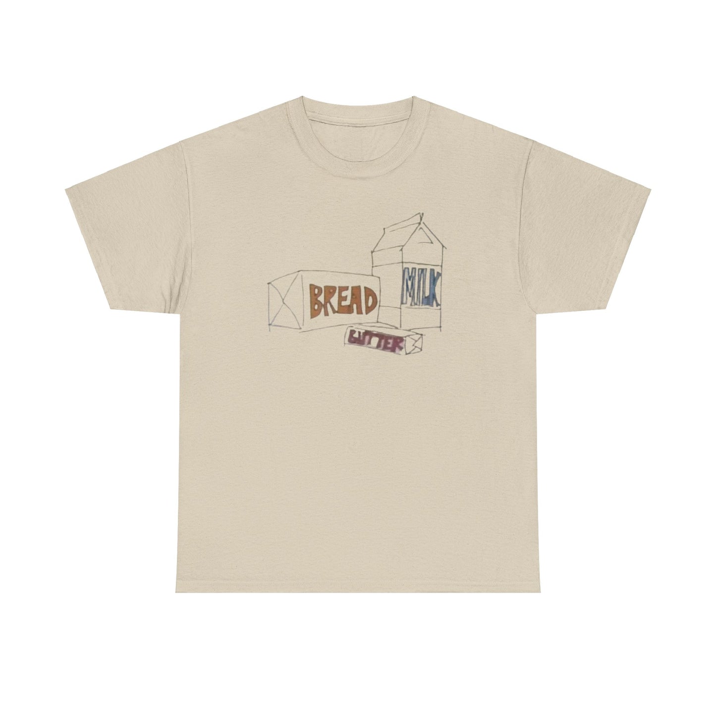 Bread Milk Butter Unisex Heavy Cotton Tee