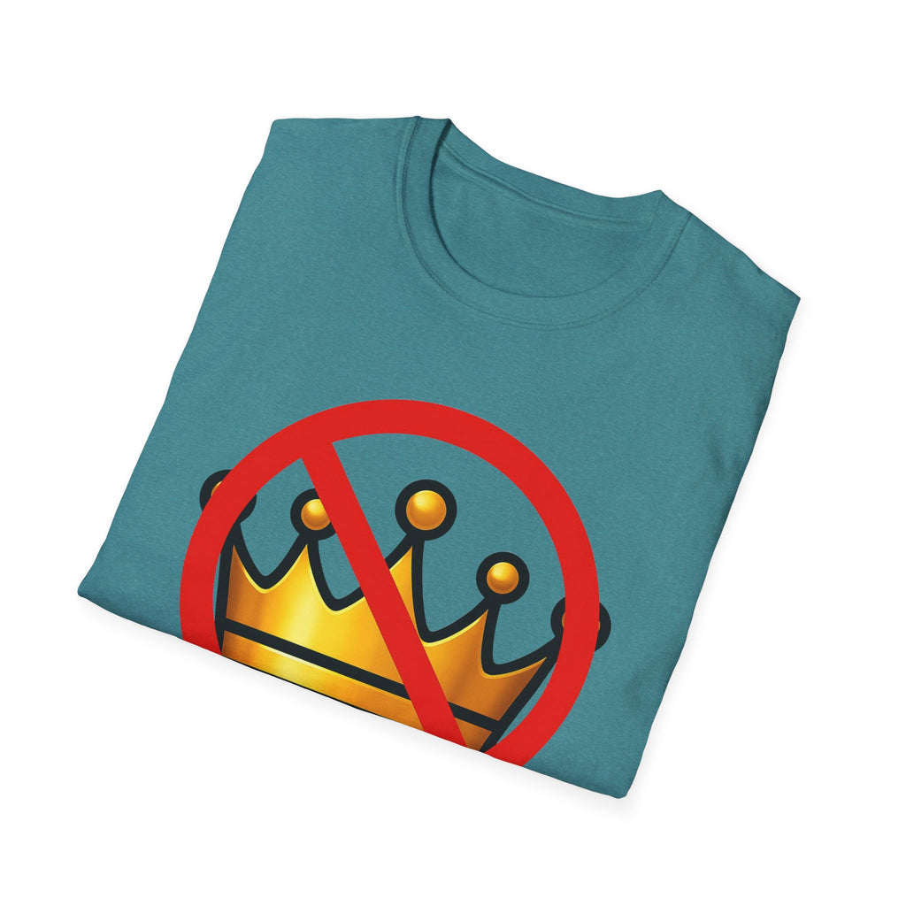 No Kings Anti Trump Protest Activist Unisex Softstyle T-Shirt, Resist Gift, June 14 Social Justice Tee, Activism Apparel, Political