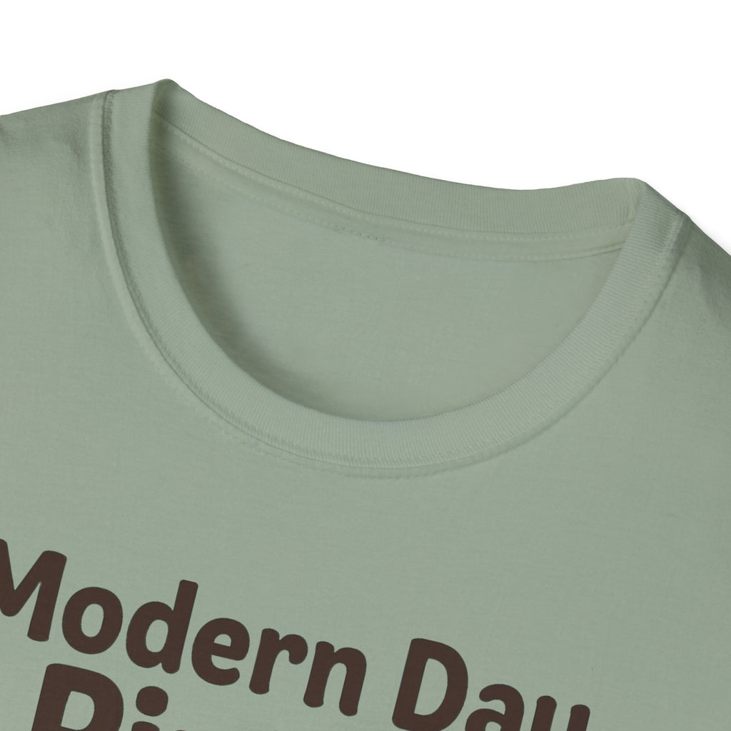 Modern Day Pirate Metal Detector T-Shirt, Relic Coin History Tee, Unisex Softstyle Top, Treasure Hunter Gift, Pirate Lover Shirt