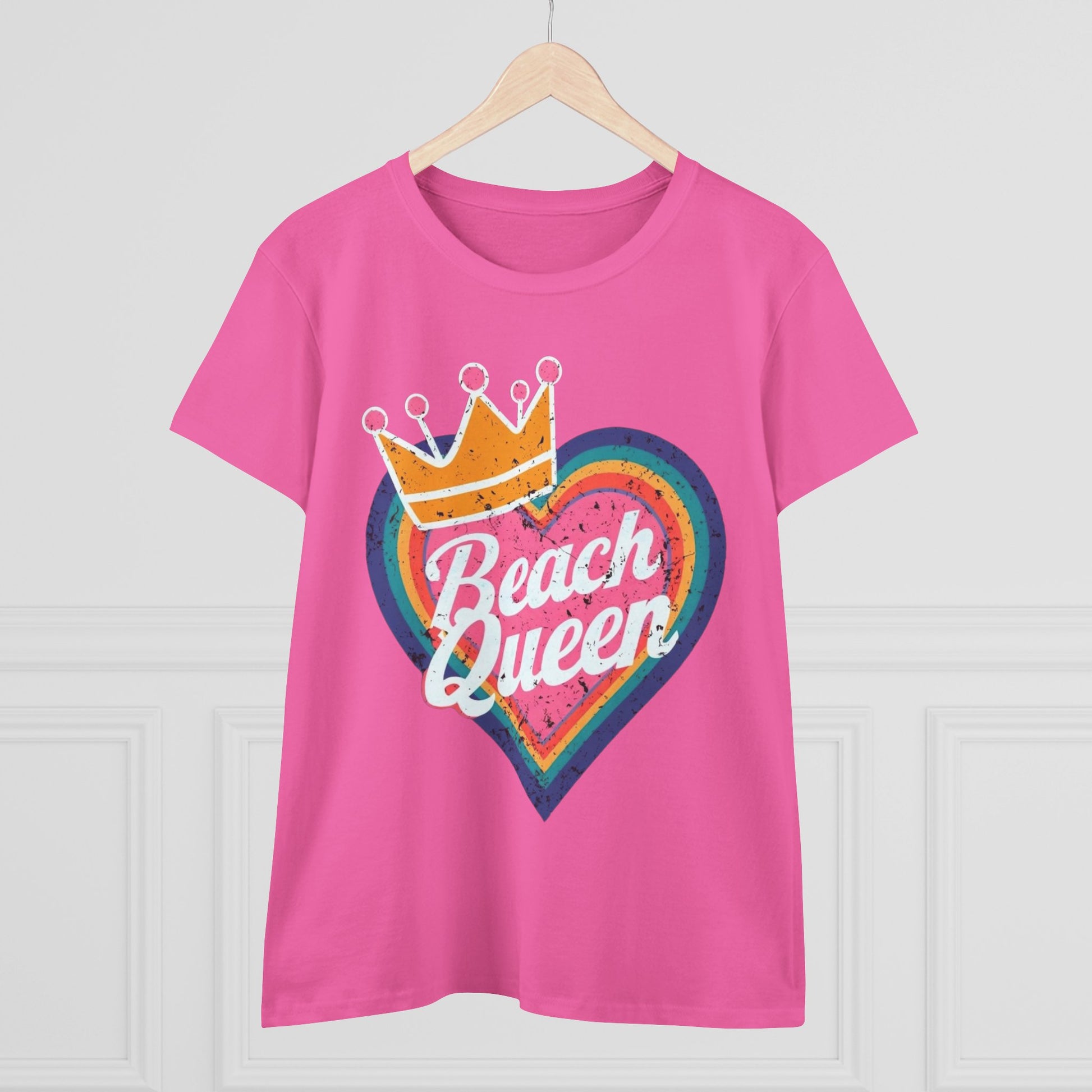 Beach Queen T-Shirt, Summer Vibes Tee, Vacation Shirt, Gift for Beach Lovers, Fun Retro Graphic Tee fun coastal tea for her