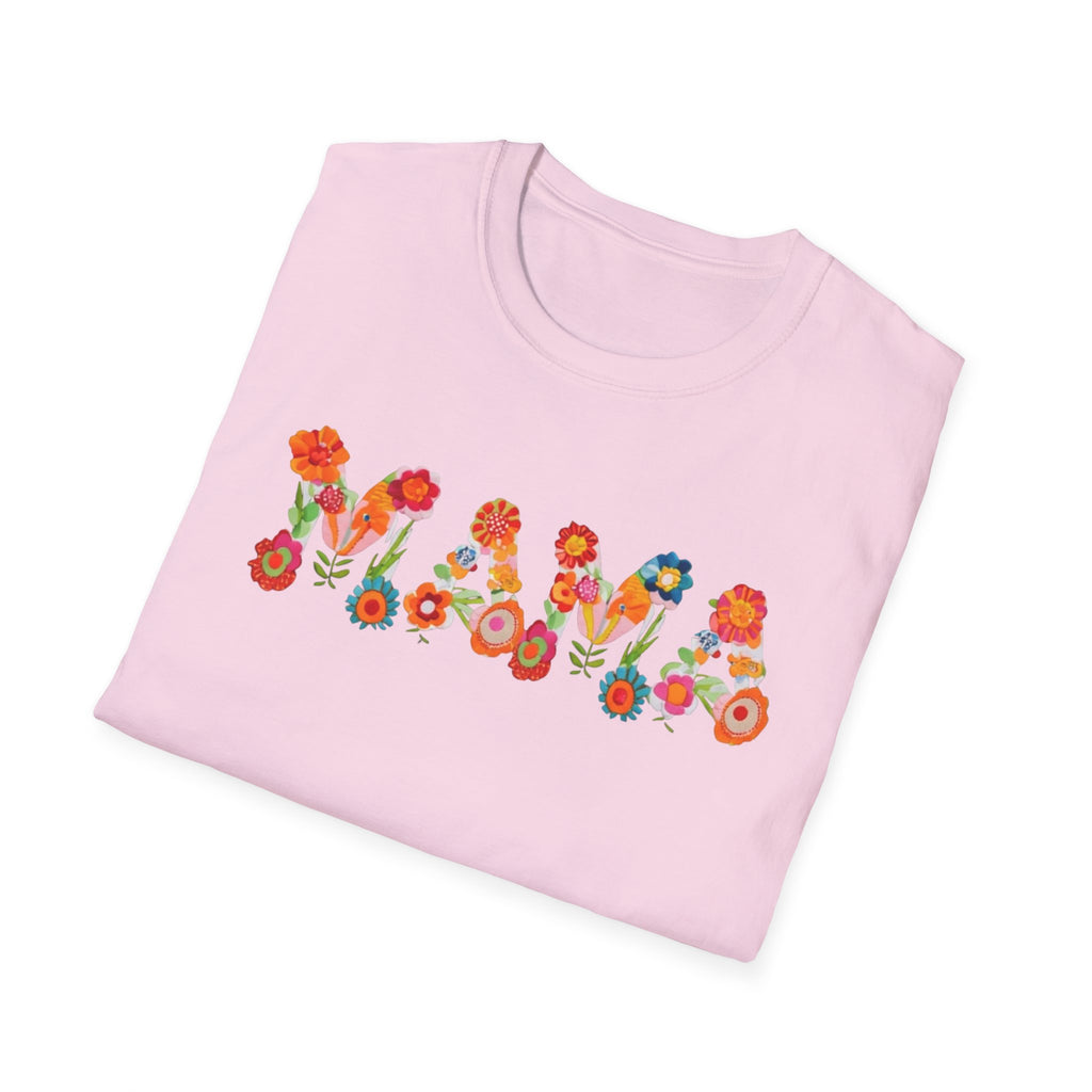 Floral Mama T-Shirt, Mother's Gift, Unisex Tee, Spring Fashion, Handmade Shirt, Gift for Mom, Cute Floral Tee new mom gift