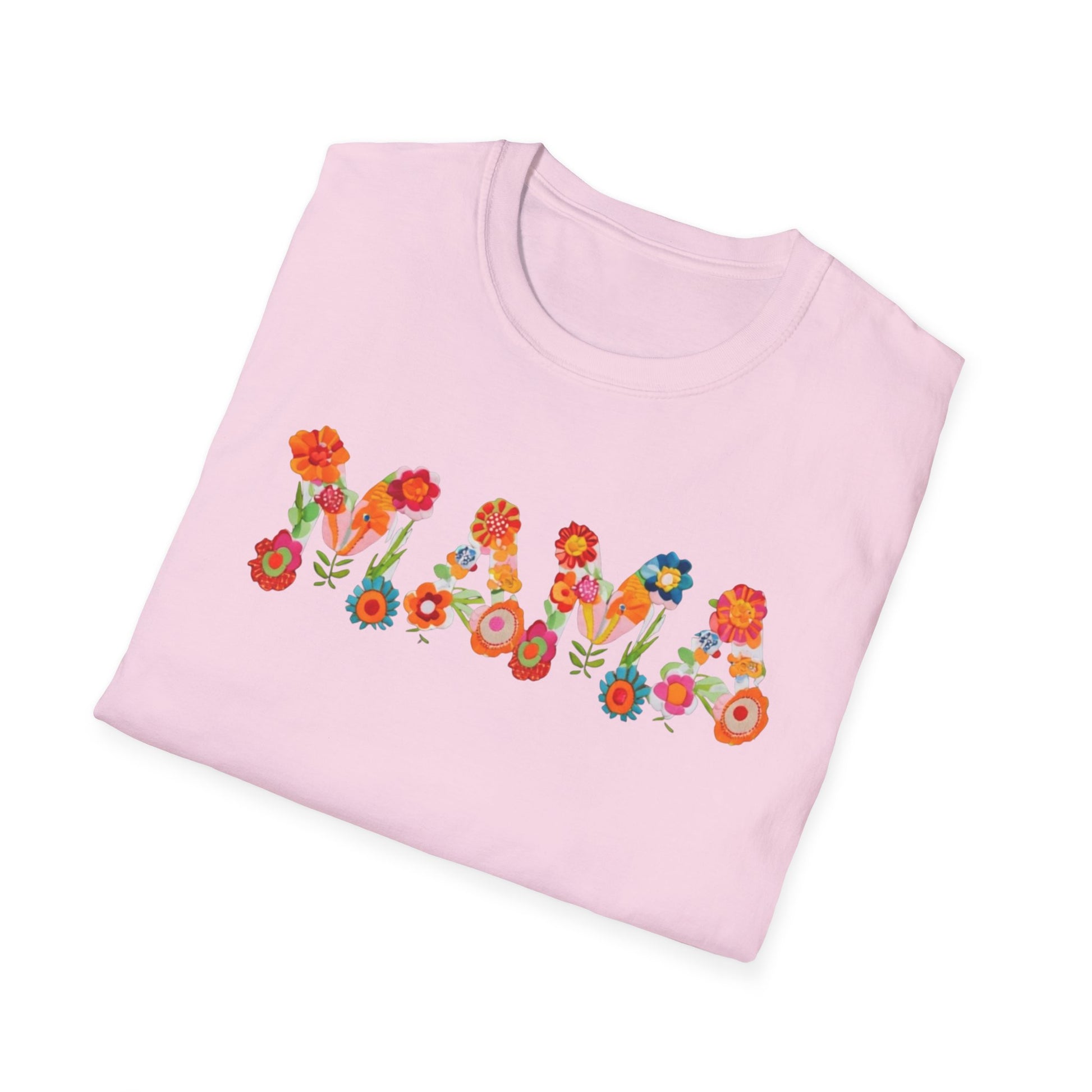 Floral Mama T-Shirt, Mother's Gift, Unisex Tee, Spring Fashion, Handmade Shirt, Gift for Mom, Cute Floral Tee new mom gift