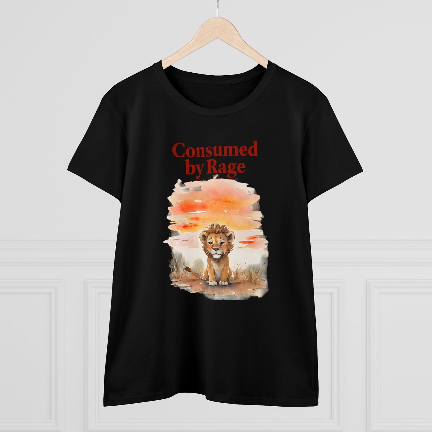 Consumed by Rage Design Graphic Tee - Women's Midweight Cotton Tee -