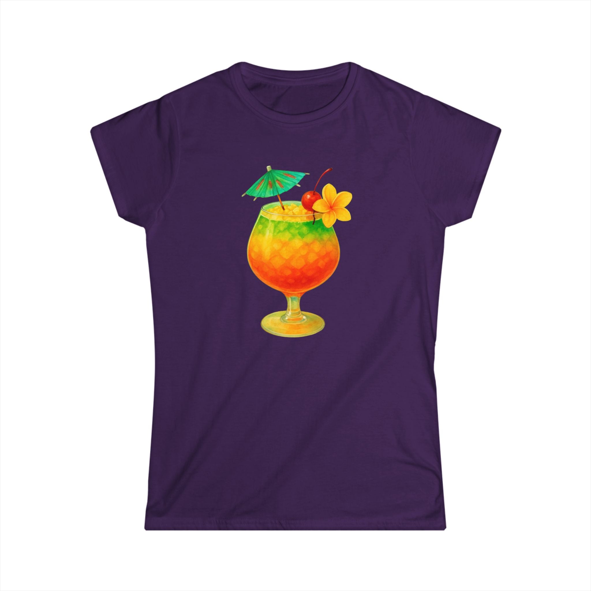 Mai Tai  punch tropical Tees, Island Style Shirt, Summer Cocktail Top, Vacation Apparel, Rum Punch Vibes, Women's Graphic Tee