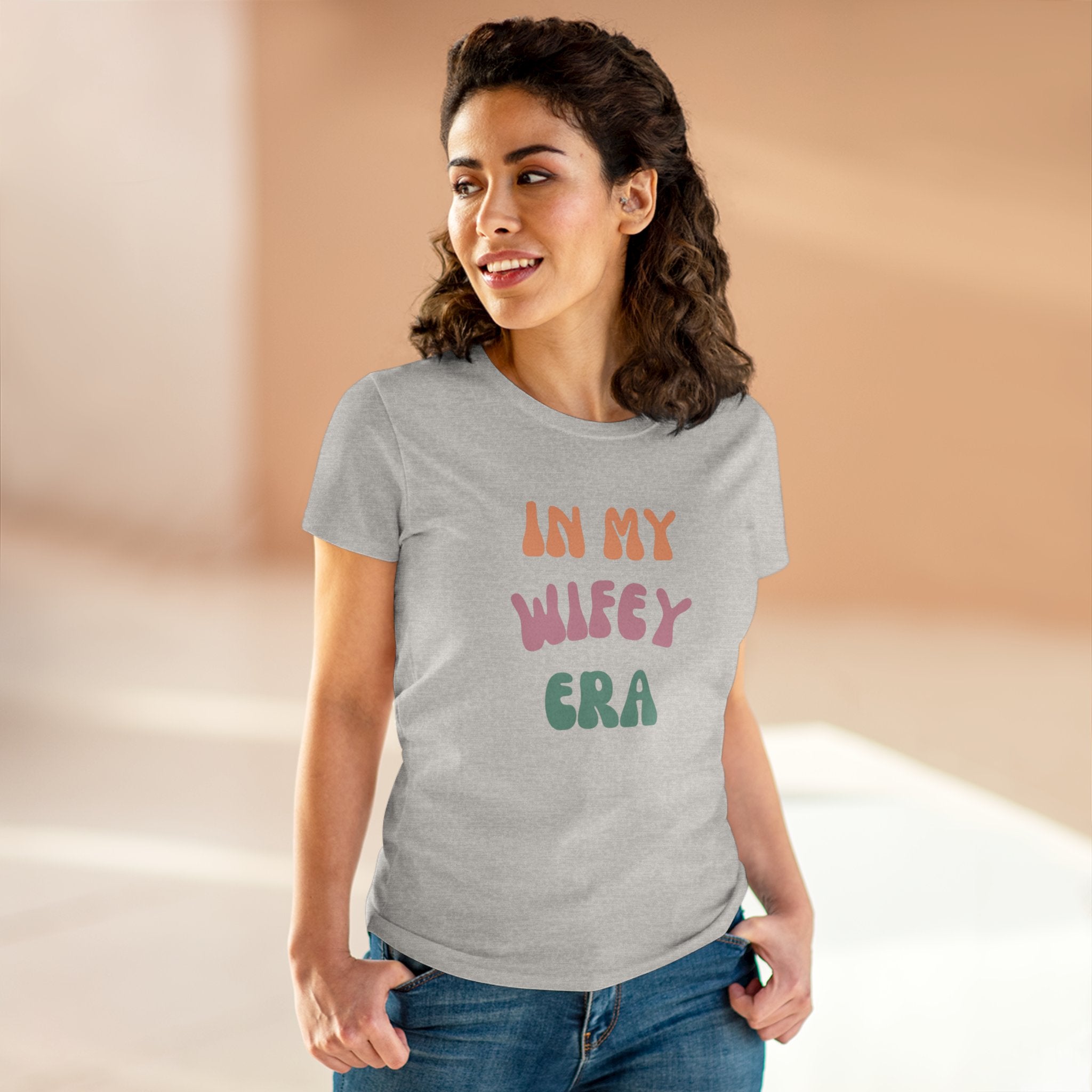 T-Shirt - Women's Midweight Cotton Tee with 'In My Wifey Era' Design