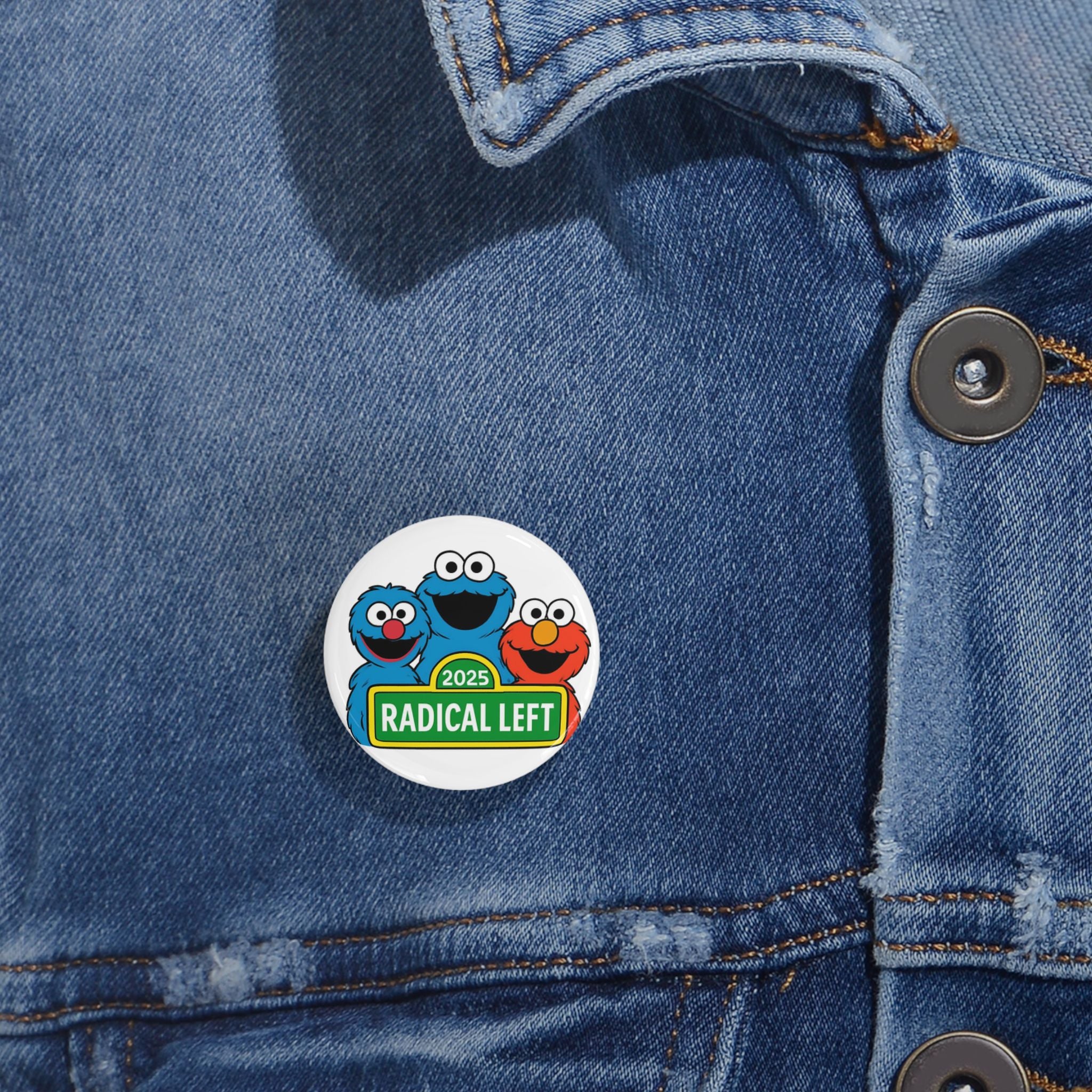 Button Pins, Radical Left Sarcasm Muppets Anti Trump Protest, Activist Lapel Pins, Political Statement Pins, Social Justice Accessories, Pin