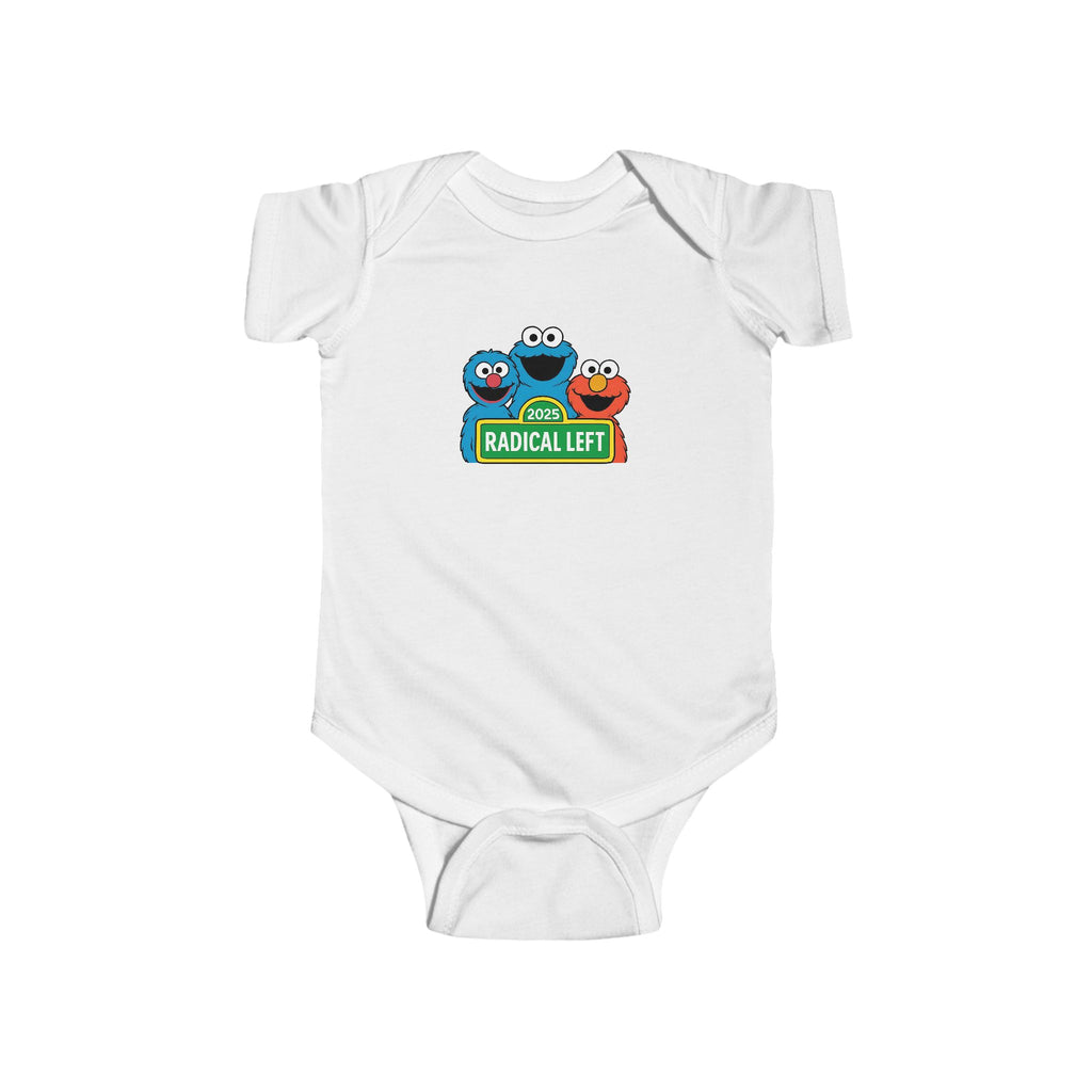 Radical left  Baby Onesie, Radical Elect Anti-Trump Infant Bodysuit, Resist Activist Romper, Political Baby Clothing, Social Justice