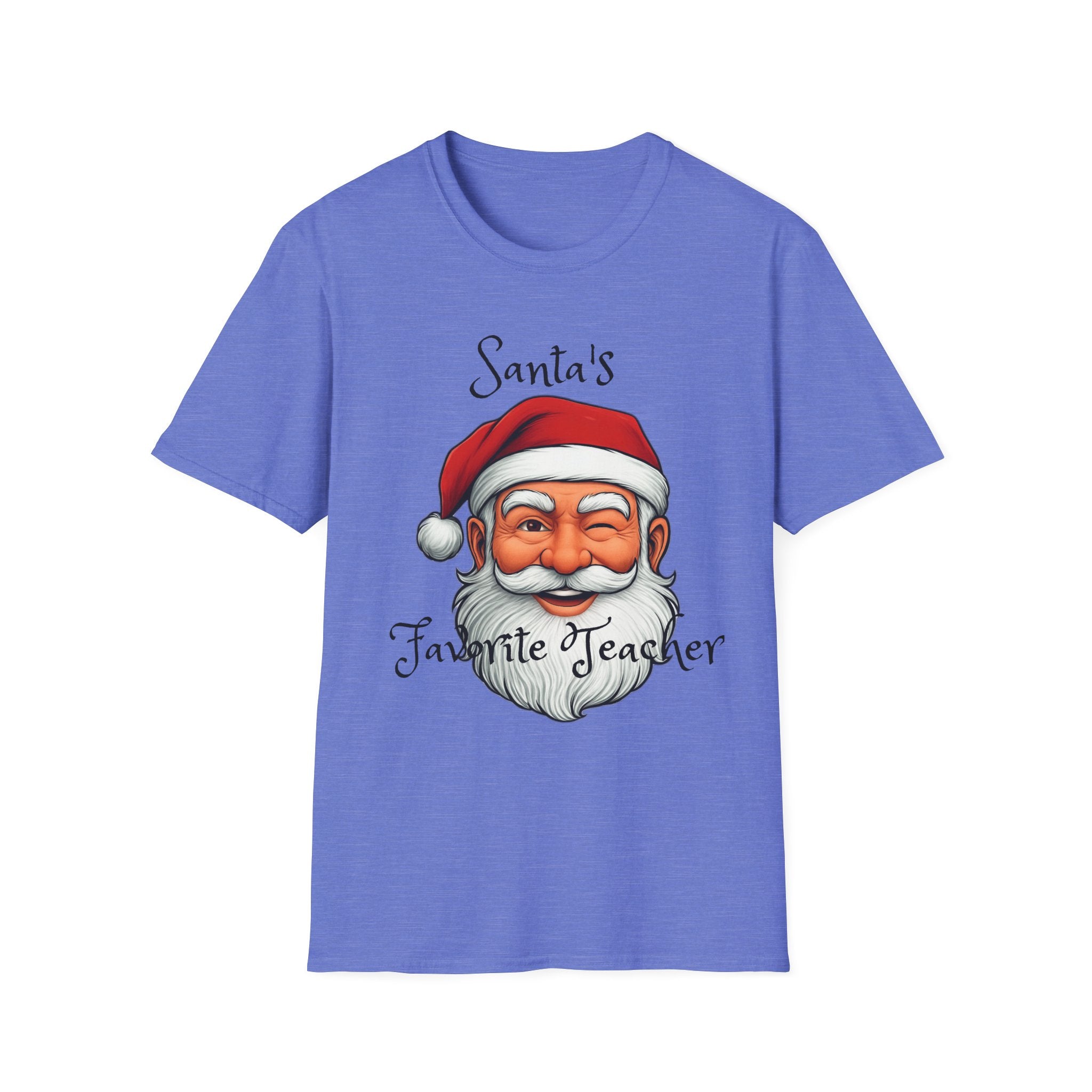 Christmas Teacher Gifts, Santa's Favorite Teacher Tee, Holiday School Apparel, Teacher Appreciation Shirt, Teacher Christmas Present, Unisex