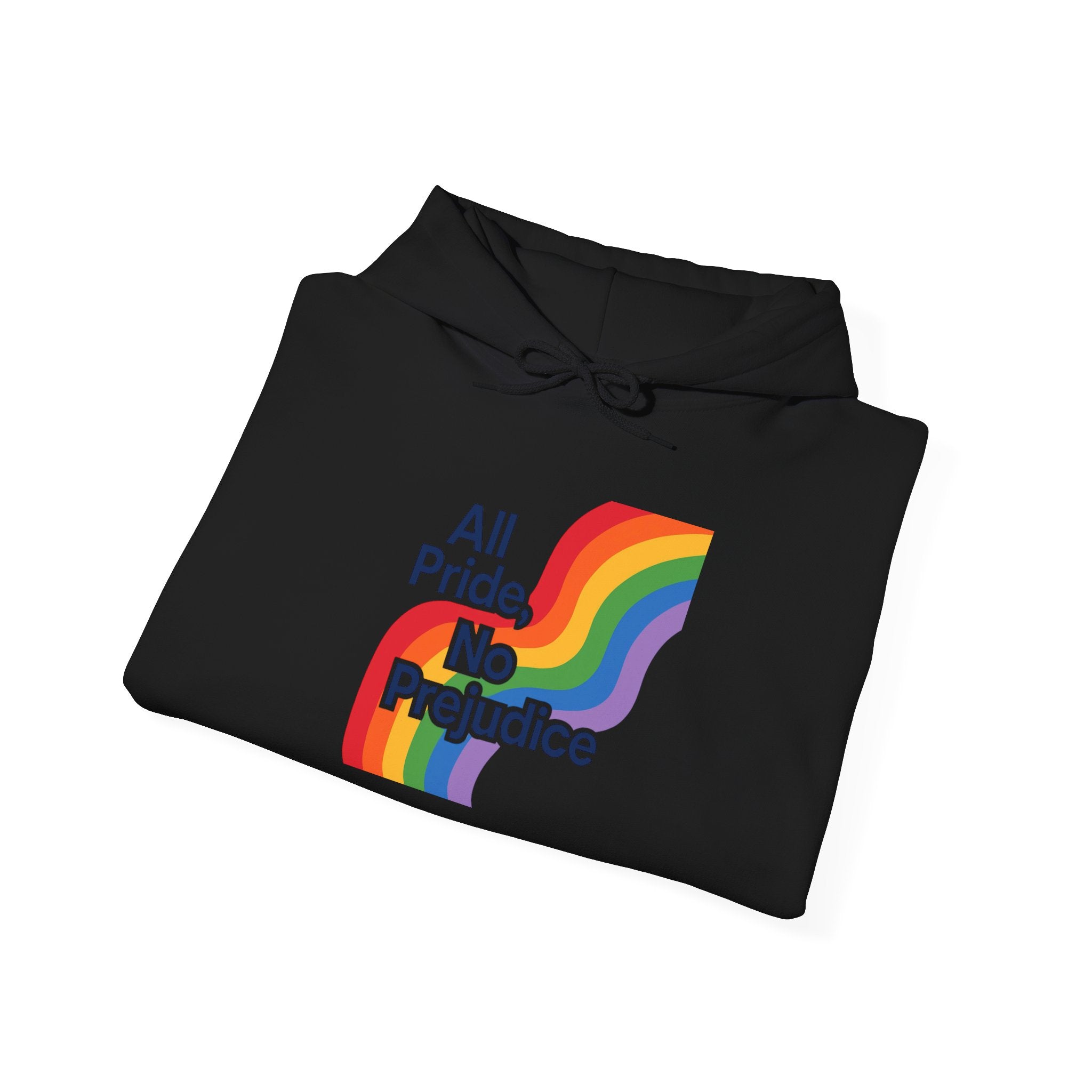 Pride Celebration Hoodie, Unisex Rainbow Sweatshirt, LGBTQ+ Hoodie, All Pride No Prejudice Sweatshirt, Comfortable Pride Wear anti trump