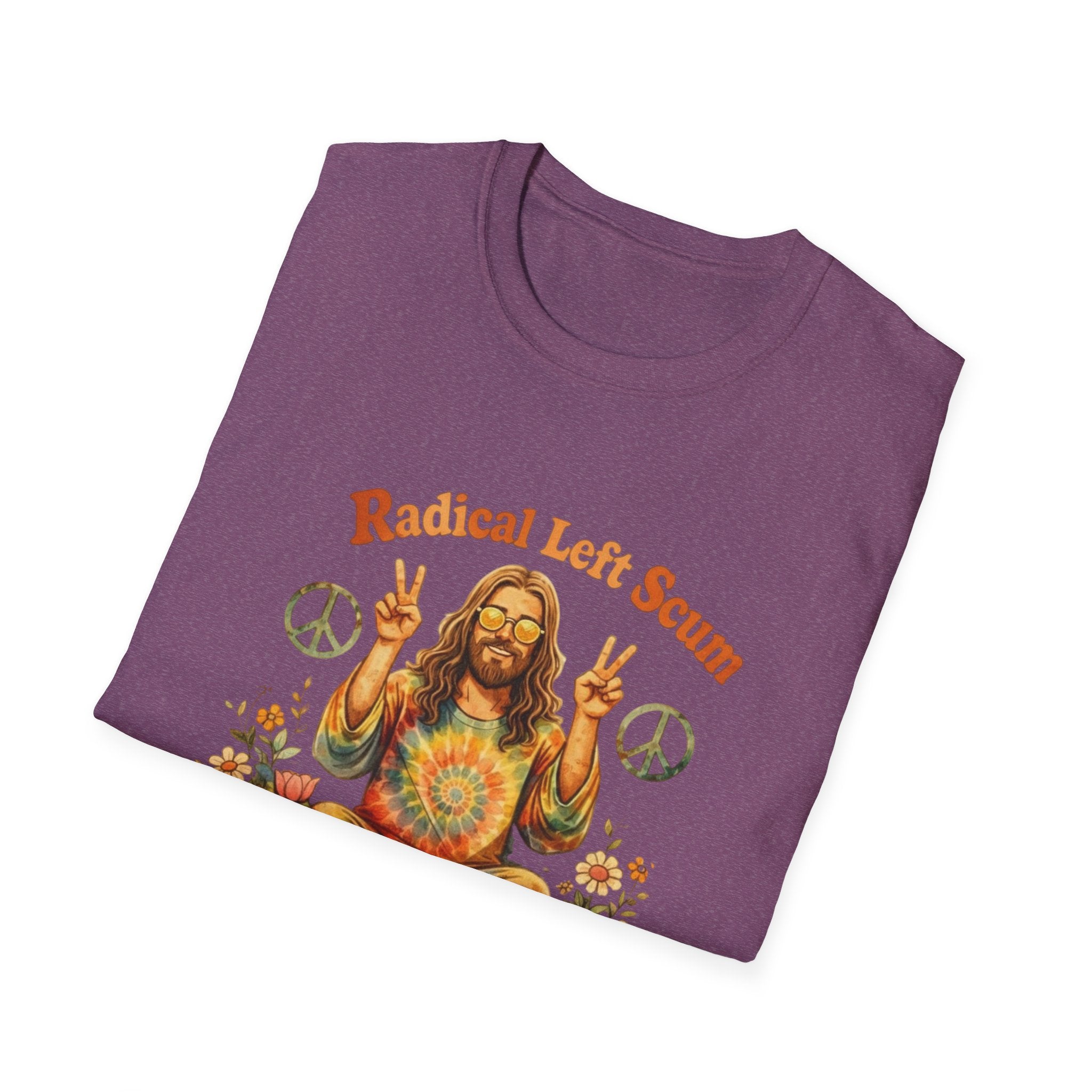 Radical Left Scum Hippie Peace Meditation T-Shirt