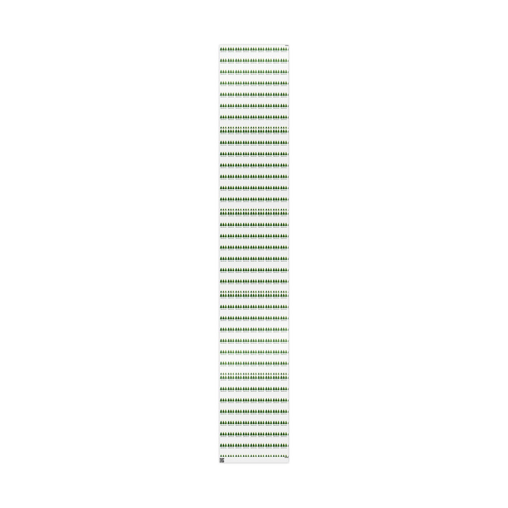 Funny Jesus Spoiler alert. He dies. Christmas Tree Wrapping Paper Roll – Festive Green Trees with