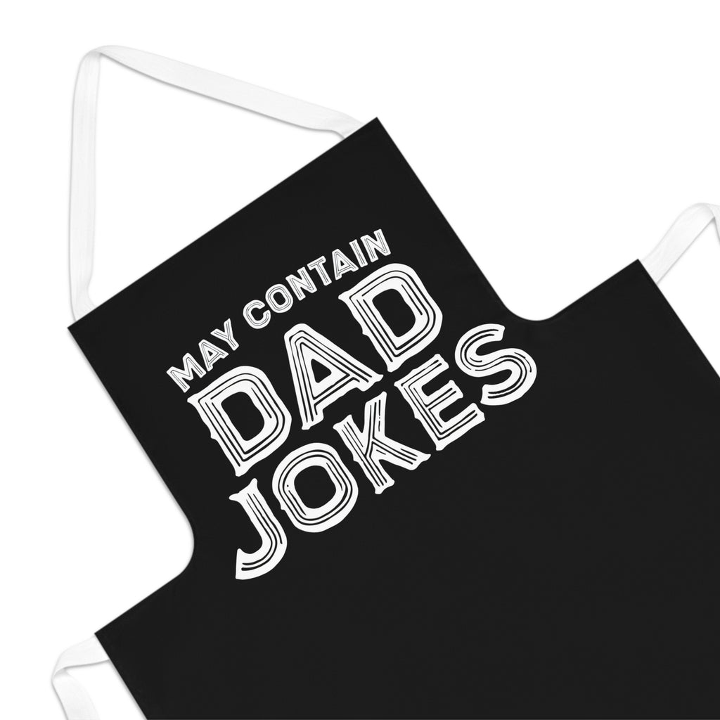 May contain Dad jokes Funny Adult Apron, Kitchen Apron for Men, BBQ Apron, Cooking Gift for Dad, Adjustable Apron with Pockets