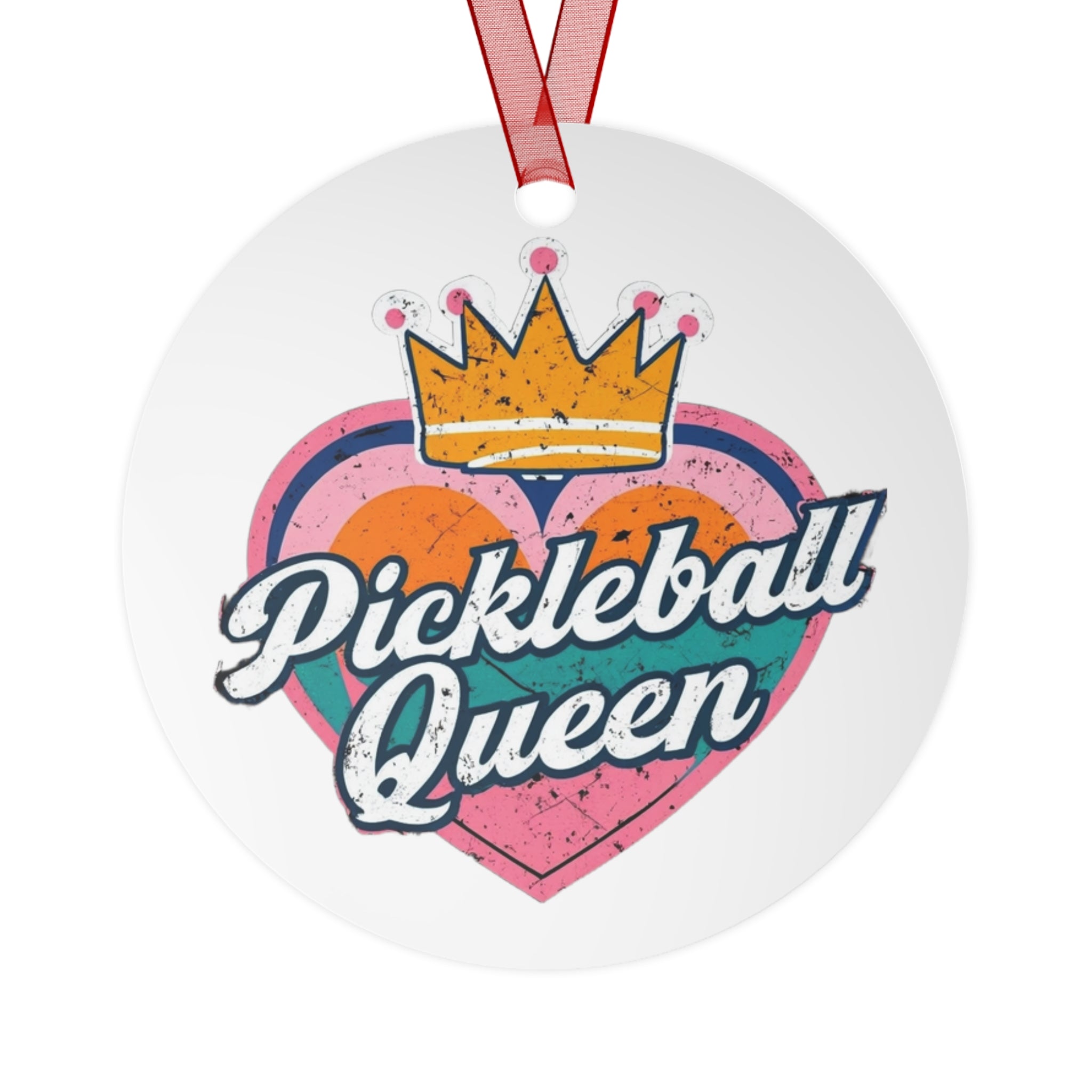 Pickleball Queen Metal Ornaments - Celebrate Your Passion for Pickleball