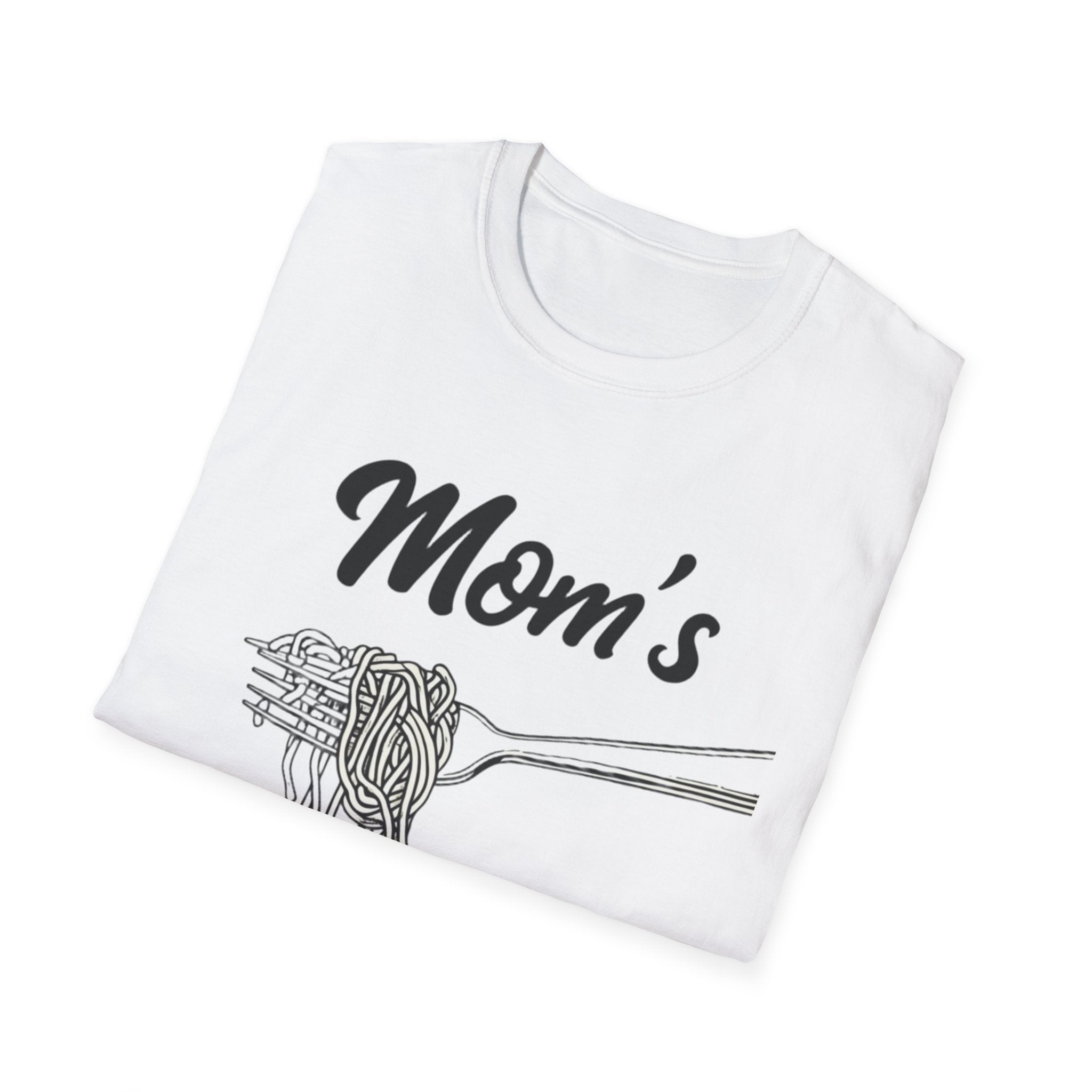 Mom's spaghetti Pasta Love T-Shirt, Gift for Moms, Funny Food Shirt, Family Gathering Top, Casual Wear, Mother's Day Gift rap lyrics