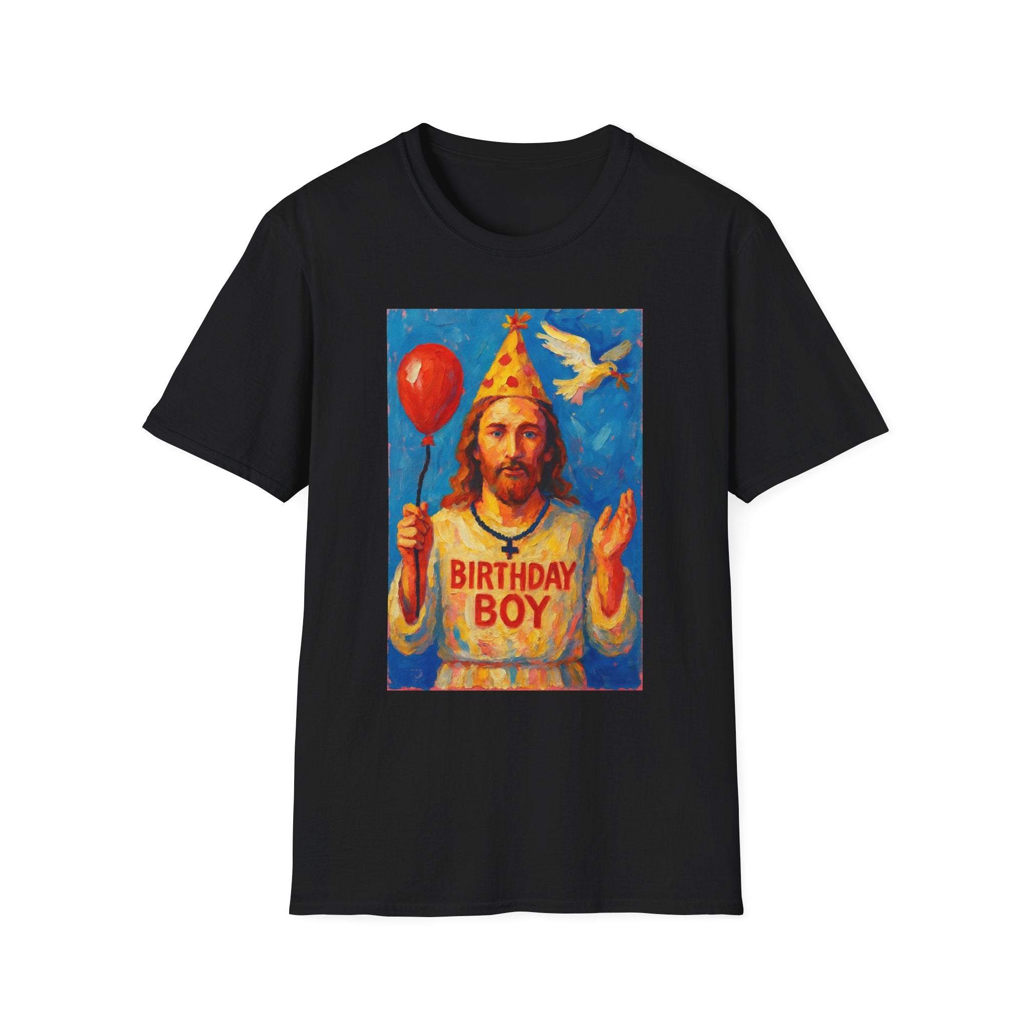 Vintage Religious Icon Birthday Boy T-Shirt Go Jesus, it’s your birthday!