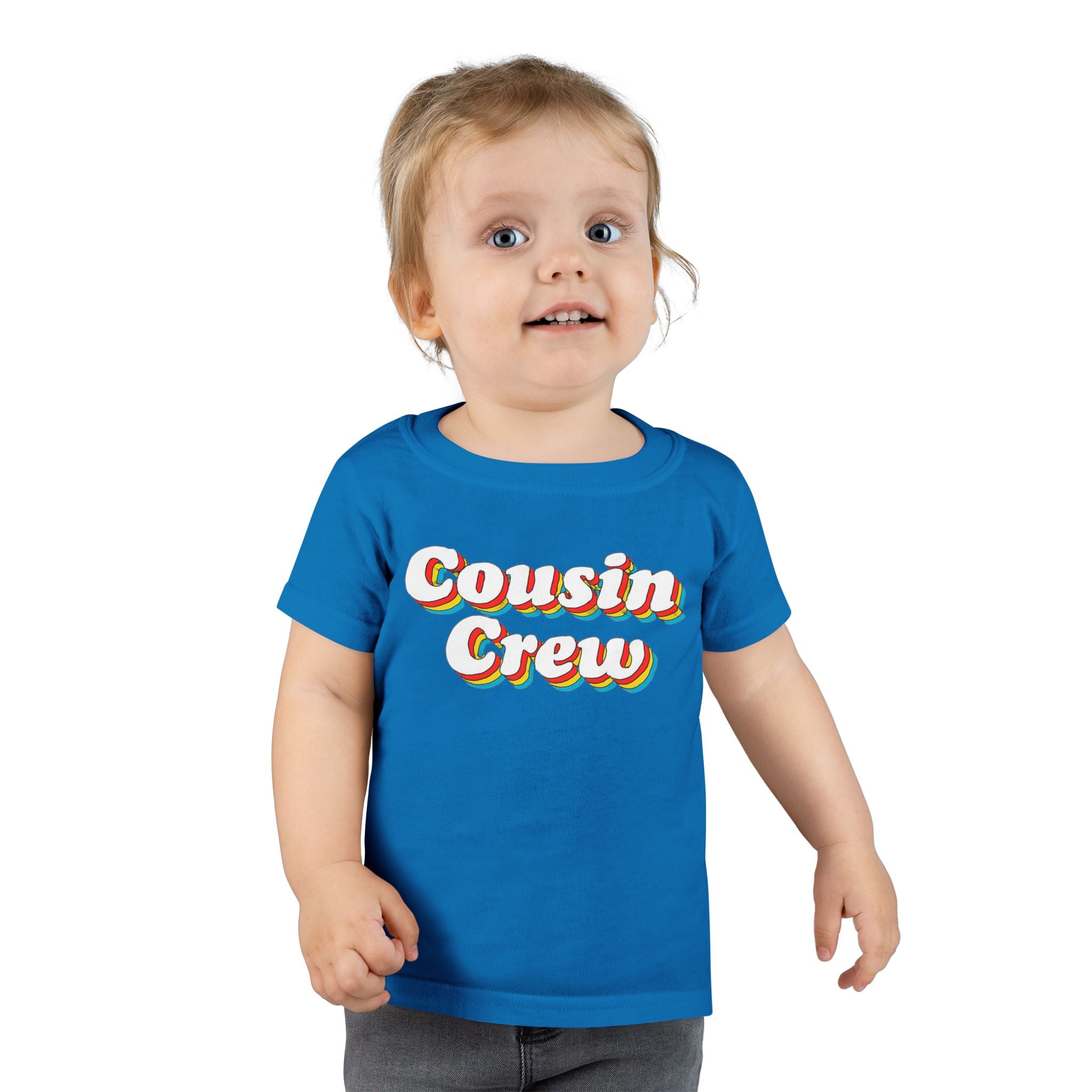 Retro Cousin Crew Toddler T-Shirt, Cute Family Shirt, Kids' Casual Wear, Cousin Family Gatherings, Birthday Gift