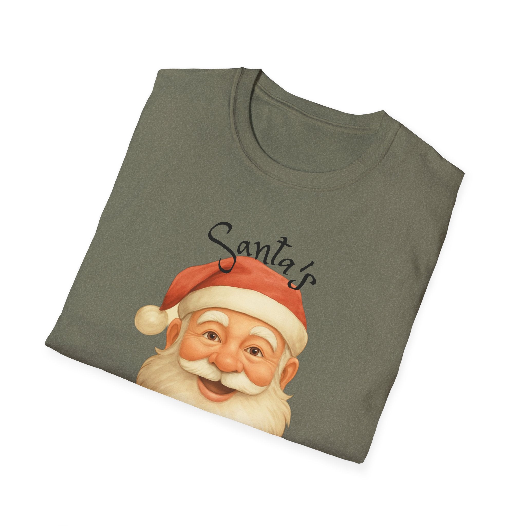 Santa Nurse Christmas T-Shirt, Santa's Favorite Nurse Top, Holiday Gifts for Nurses, Unisex Tee, RN Shirt, Healthcare Worker Apparel