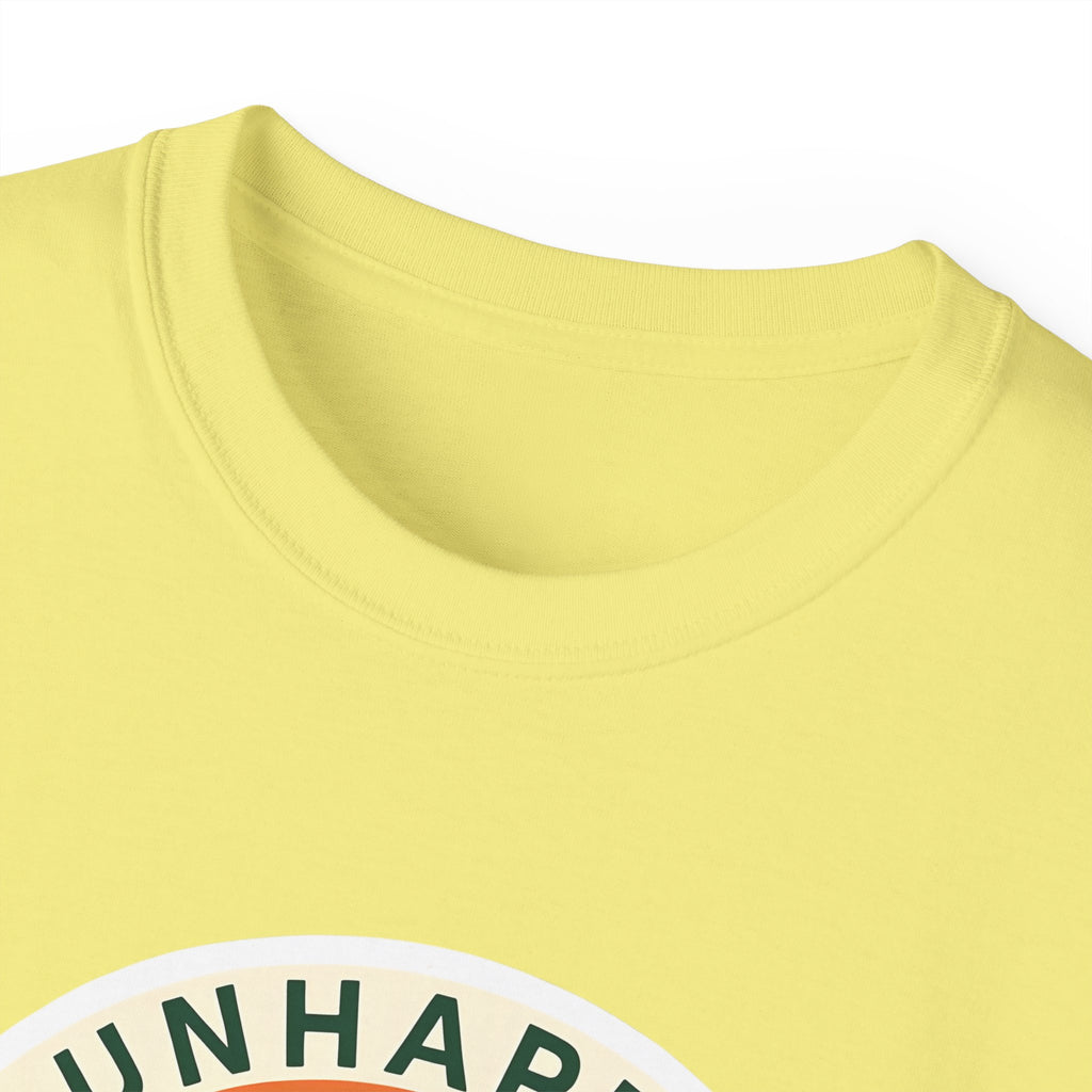 Unisex Tee for Campers: Unhappy Wanderer Adventure Gift Shirt, Hiking Outdoor Camping Apparel, Outdoorsy Nature Lover Top, Wanderlust Tee,