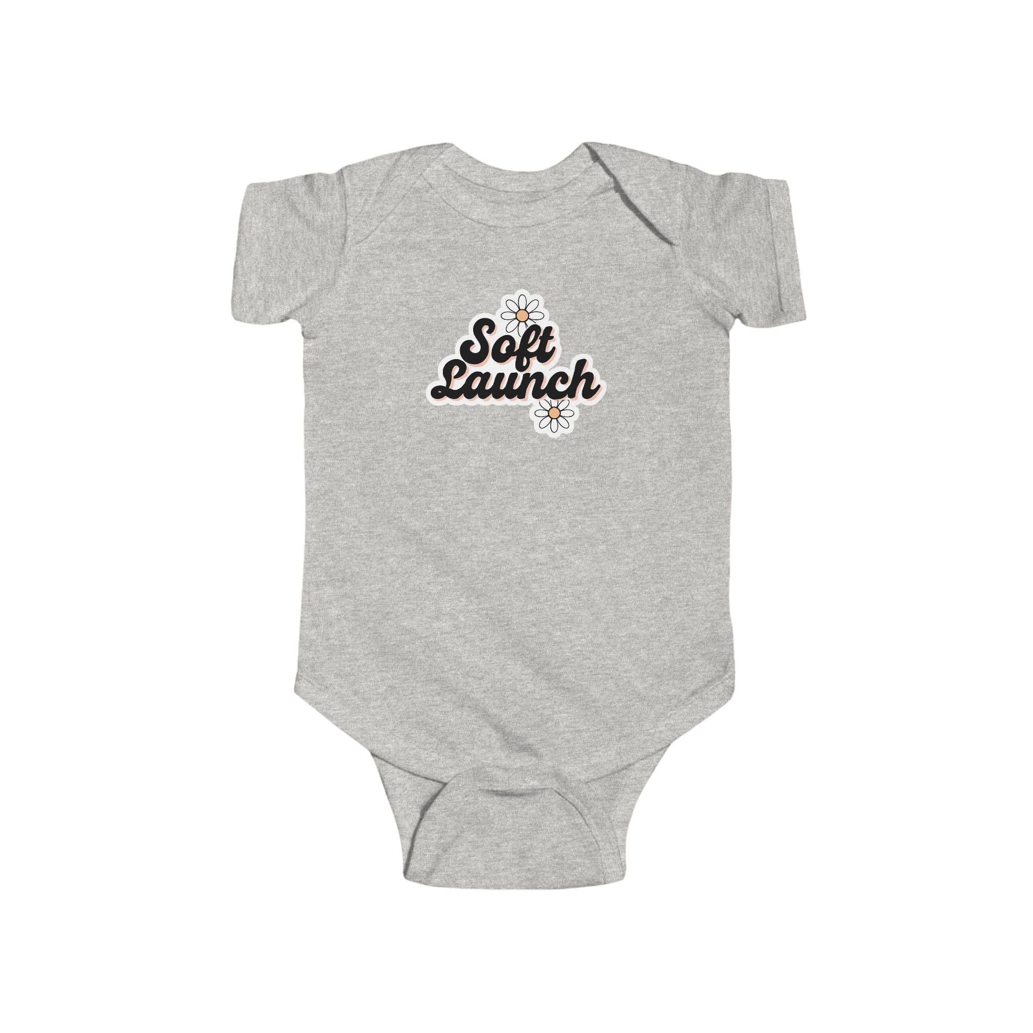 Infant Bodysuit, Soft Launch New Baby New Mom Gift, Baby Romper, Newborn Onesie, Baby Shower Present, Gender Neutral Outfit, Cute Infant