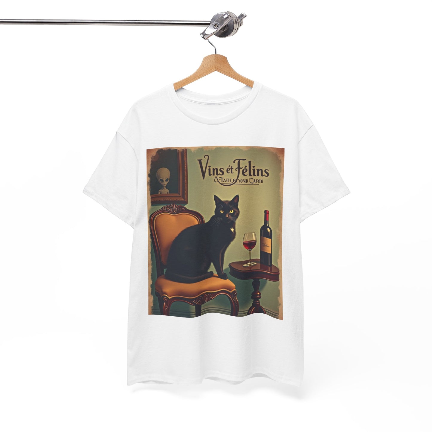 French Wine Kitty Tee