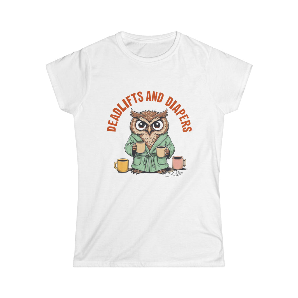 Gym Mom Women's Tee, Fitness Mom Shirt, Workout Mama Top, Weightlifting Mother T-Shirt, Crossfit Mom Gift Owl lovers