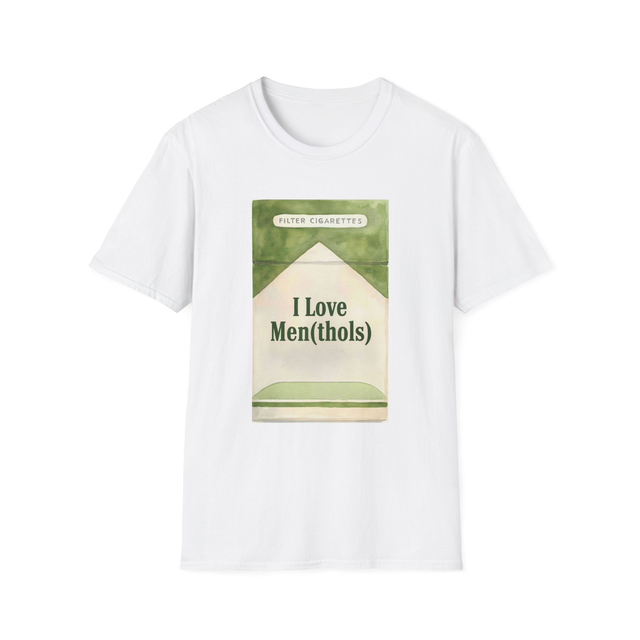 I Love Men(thols) Retro Cigarette Pack Graphic T-Shirt