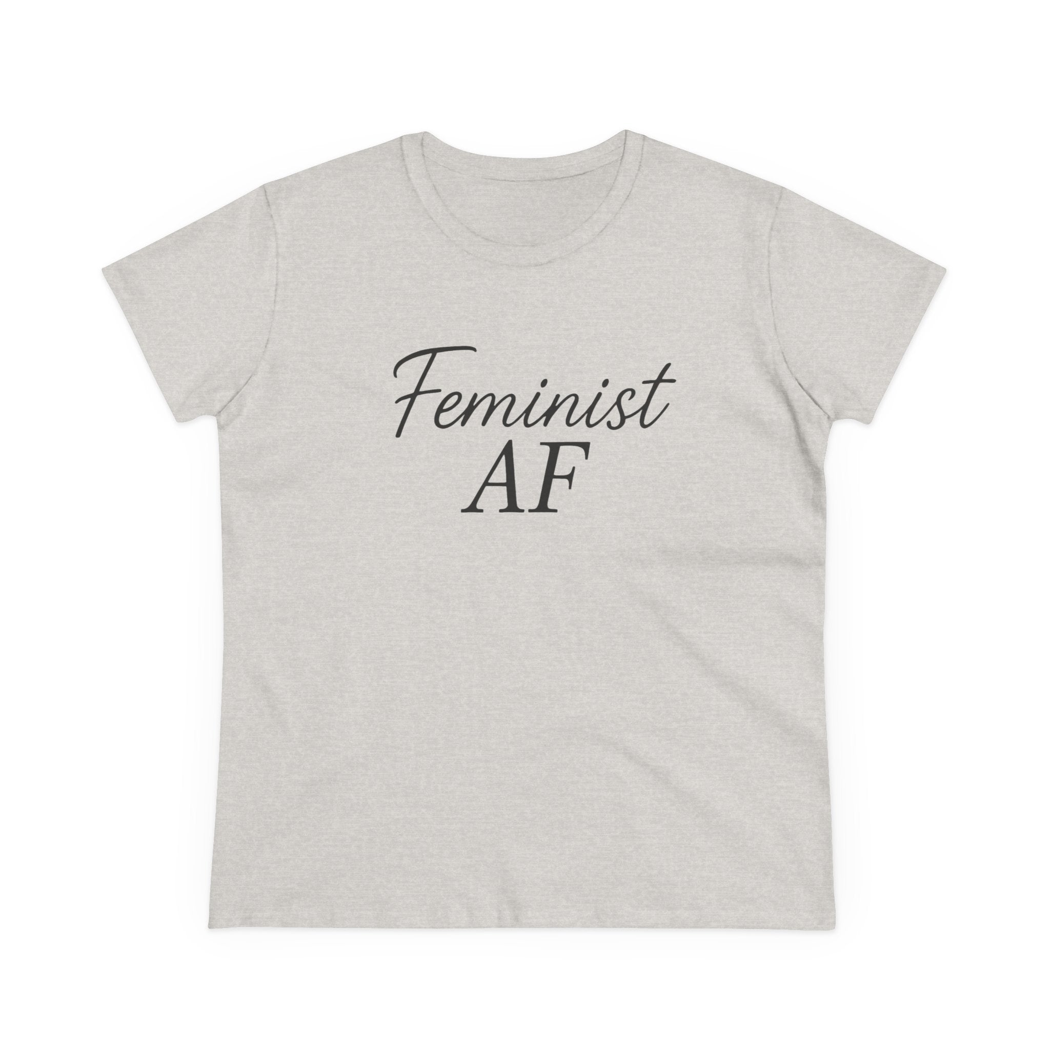 Feminist AF Tee, Protest Shirt, Empowerment Top, Activist Clothing, Women's Rights Apparel, Midweight Cotton Tshirt