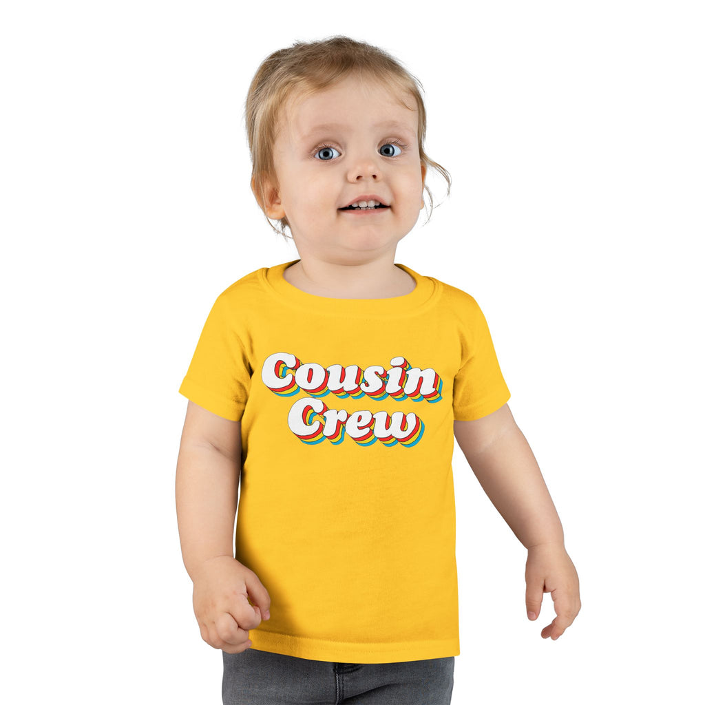 Retro Cousin Crew Toddler T-Shirt, Cute Family Shirt, Kids' Casual Wear, Cousin Family Gatherings, Birthday Gift