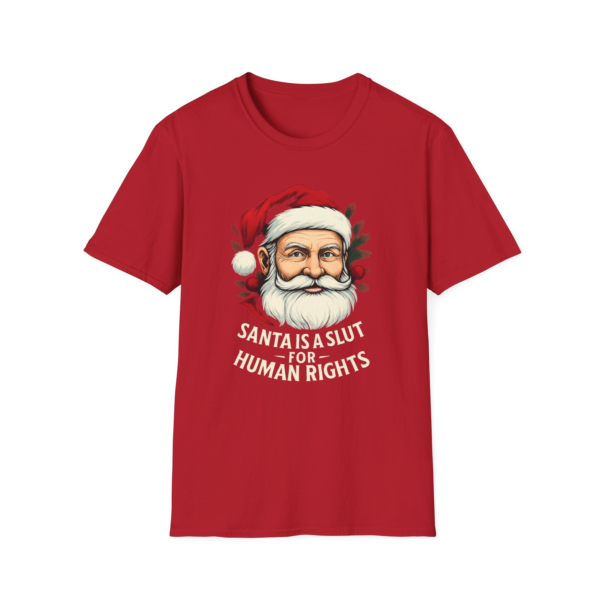 Political Santa loves Human Rights Unisex T-Shirt Christmas gift