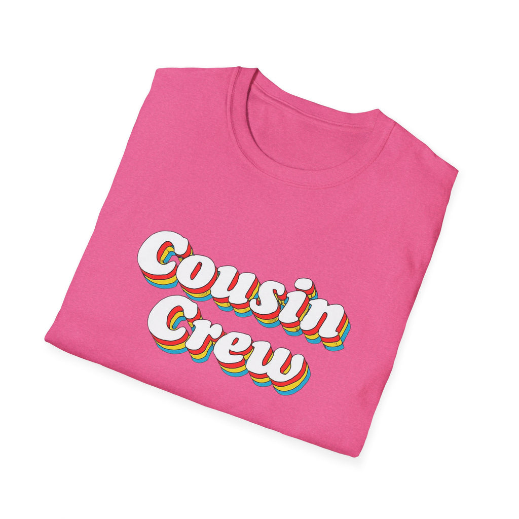 Cousin Crew Unisex T-Shirt - Family Reunion Shirt, Christmas photo gift shirt retro vibe