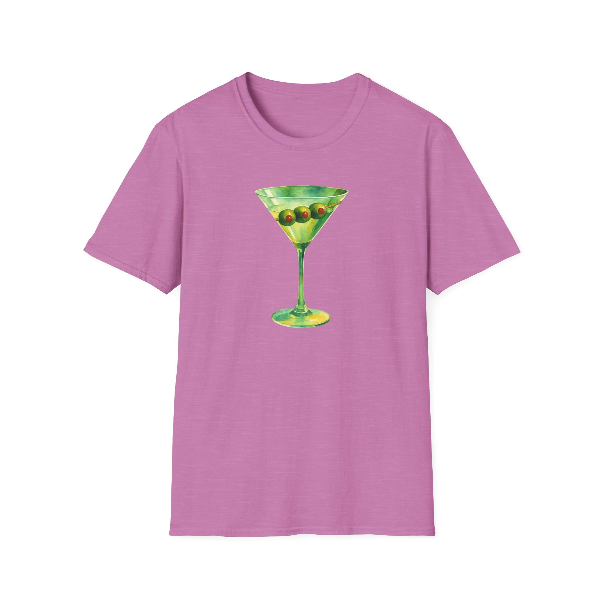 Martini Graphic T-Shirt | Unisex Softstyle Tee | Perfect for Cocktail Lovers, Parties, and Unique Gift Idea, Birthday, Summer Fun gift