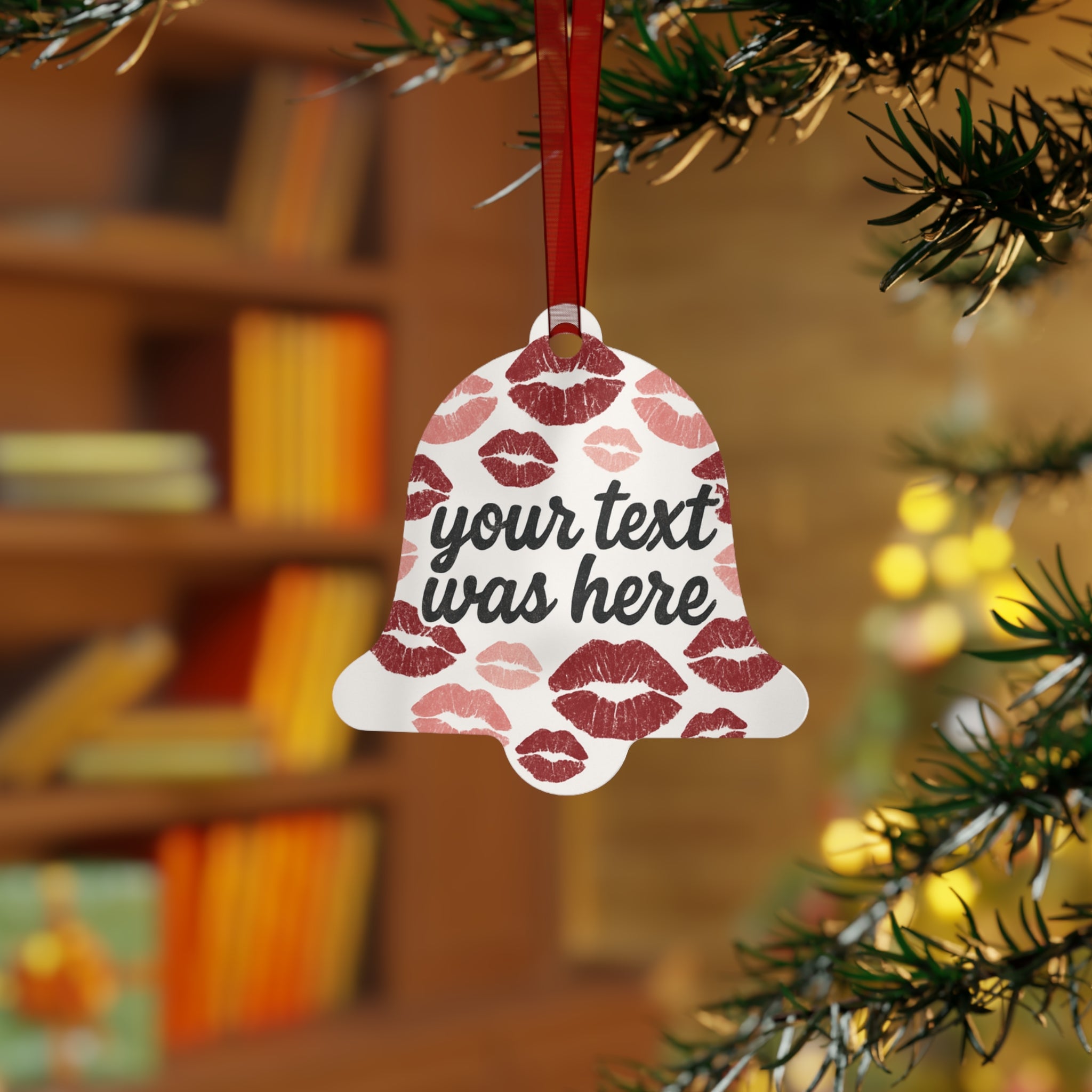 Custom Metal Ornaments personalized to whatever text you would like! Nana was here, Aunty was here. Marry me?