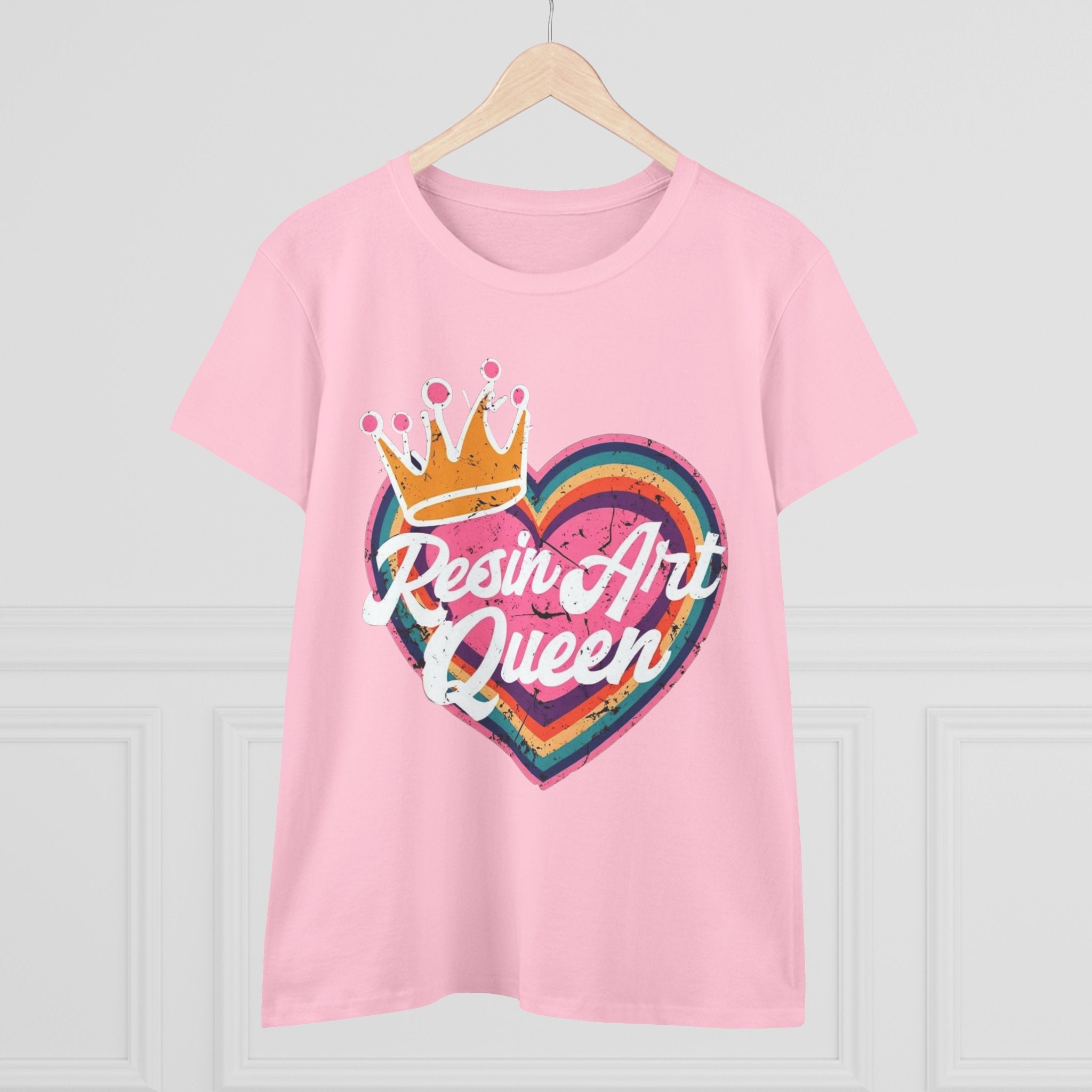 Resin Art Queen Tee - Fun, Colorful Cotton Shirt for Art Lovers, Gifts, Festivals, Home Parties, Creative Outfits