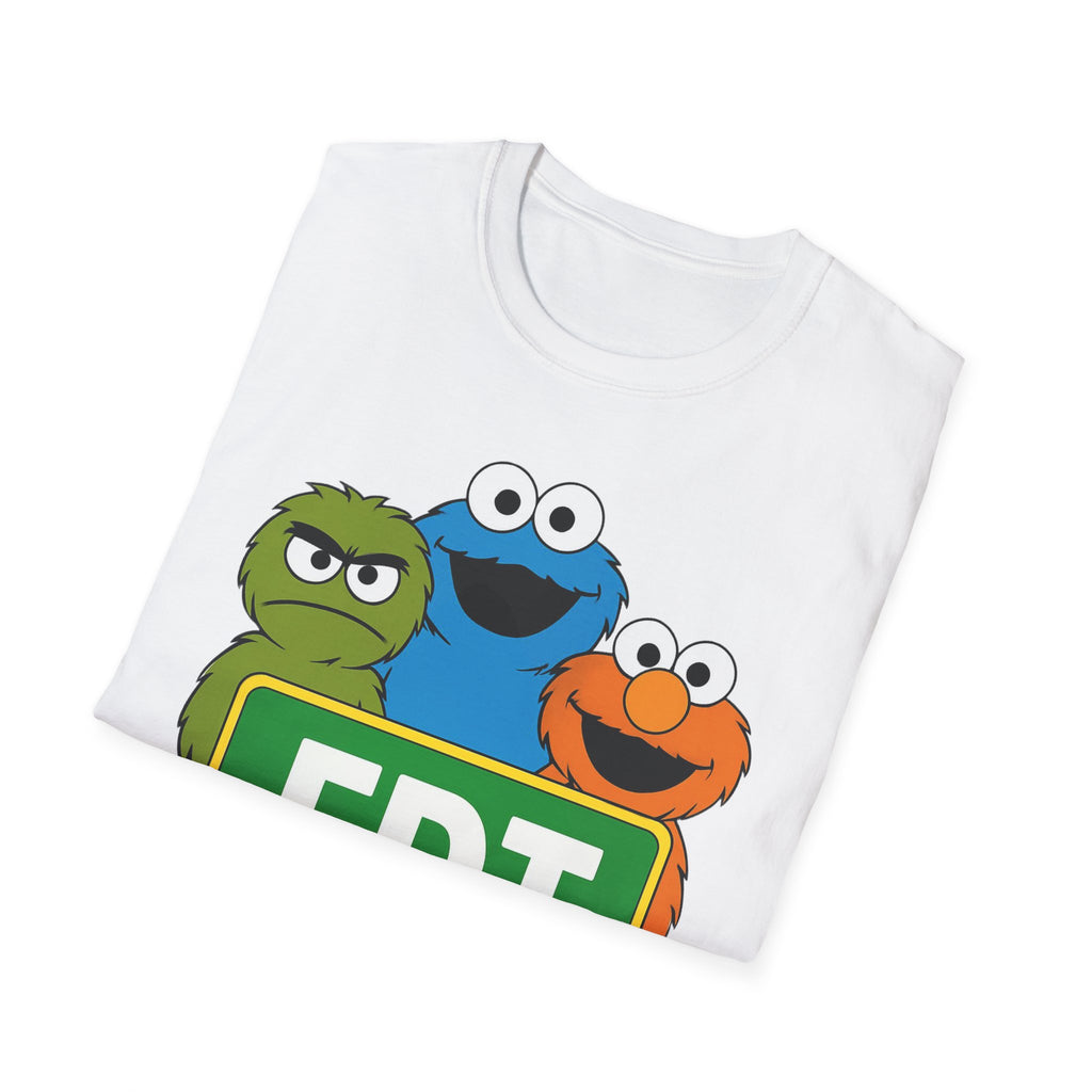 FDT Funny Unisex T-Shirt, Anti Trump Political Humor, Nostalgic Puppets, Kindness, Diversity, Social Justice, Liberal Gift, Funny Political