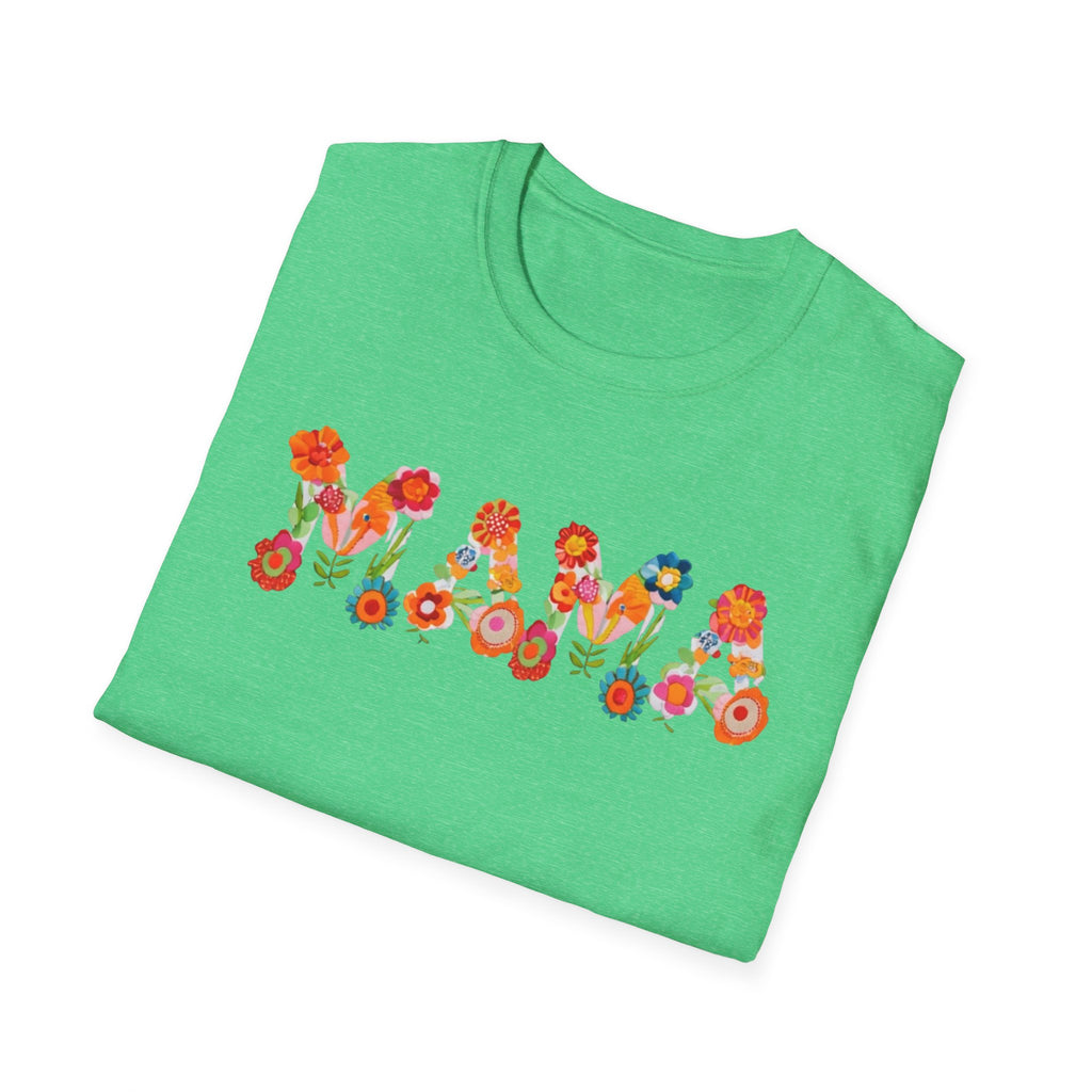Floral Mama T-Shirt, Mother's Gift, Unisex Tee, Spring Fashion, Handmade Shirt, Gift for Mom, Cute Floral Tee new mom gift
