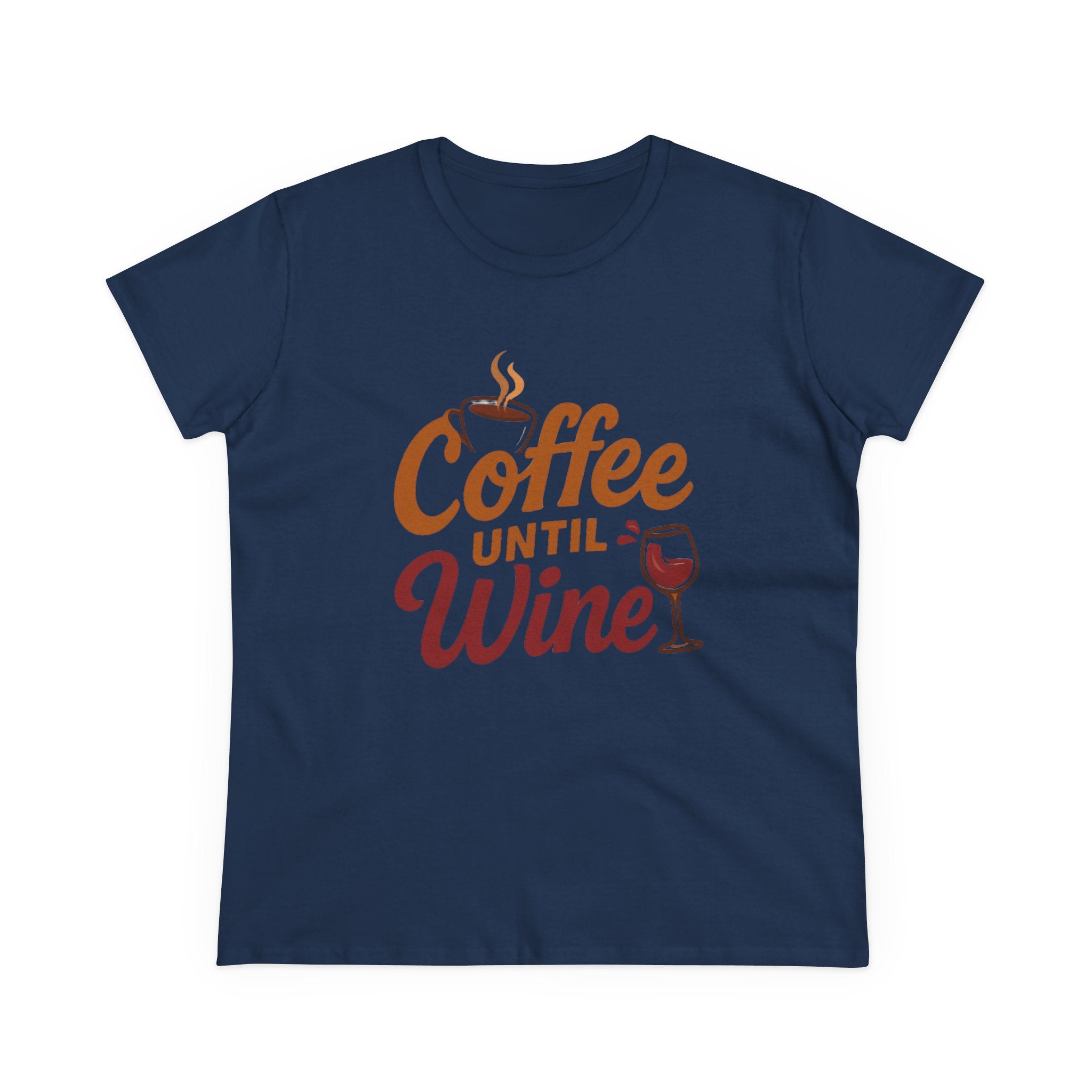 Coffee until wine tshirt coffee lovers wine lovers gift for her cozy, Women's Tee, Graphic Tee, Coffee Shirt, Wine Shirt, Funny Shirt