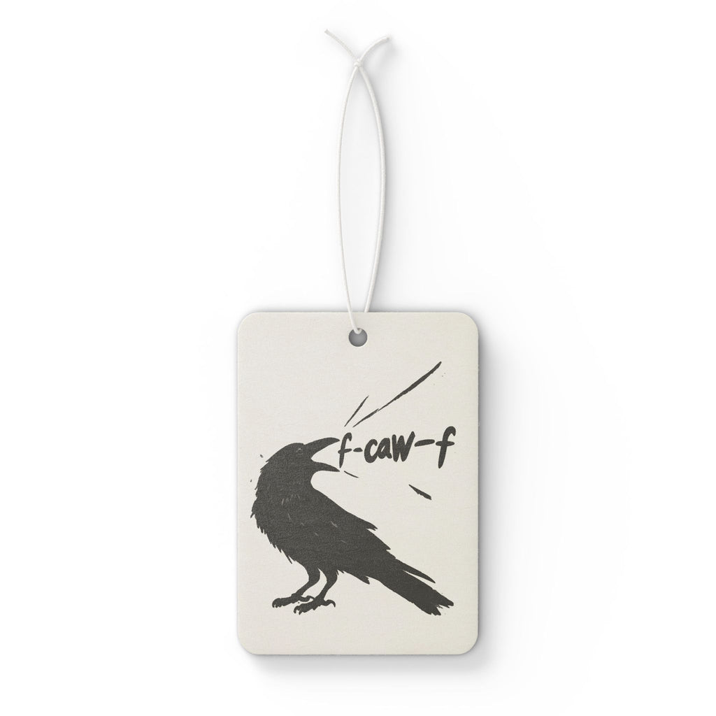 Raven F-Caw-F' Car Air Freshener — Gothic Crow Scented Ornament