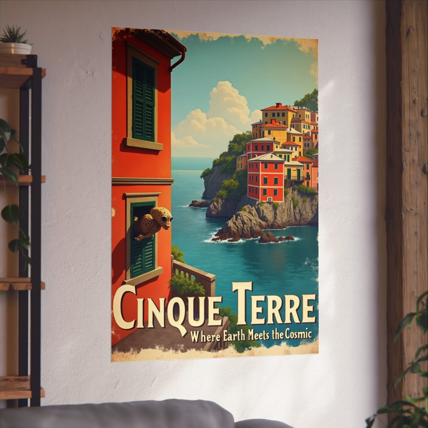 Poster: Cinque Terre Extraterrestrial Travel