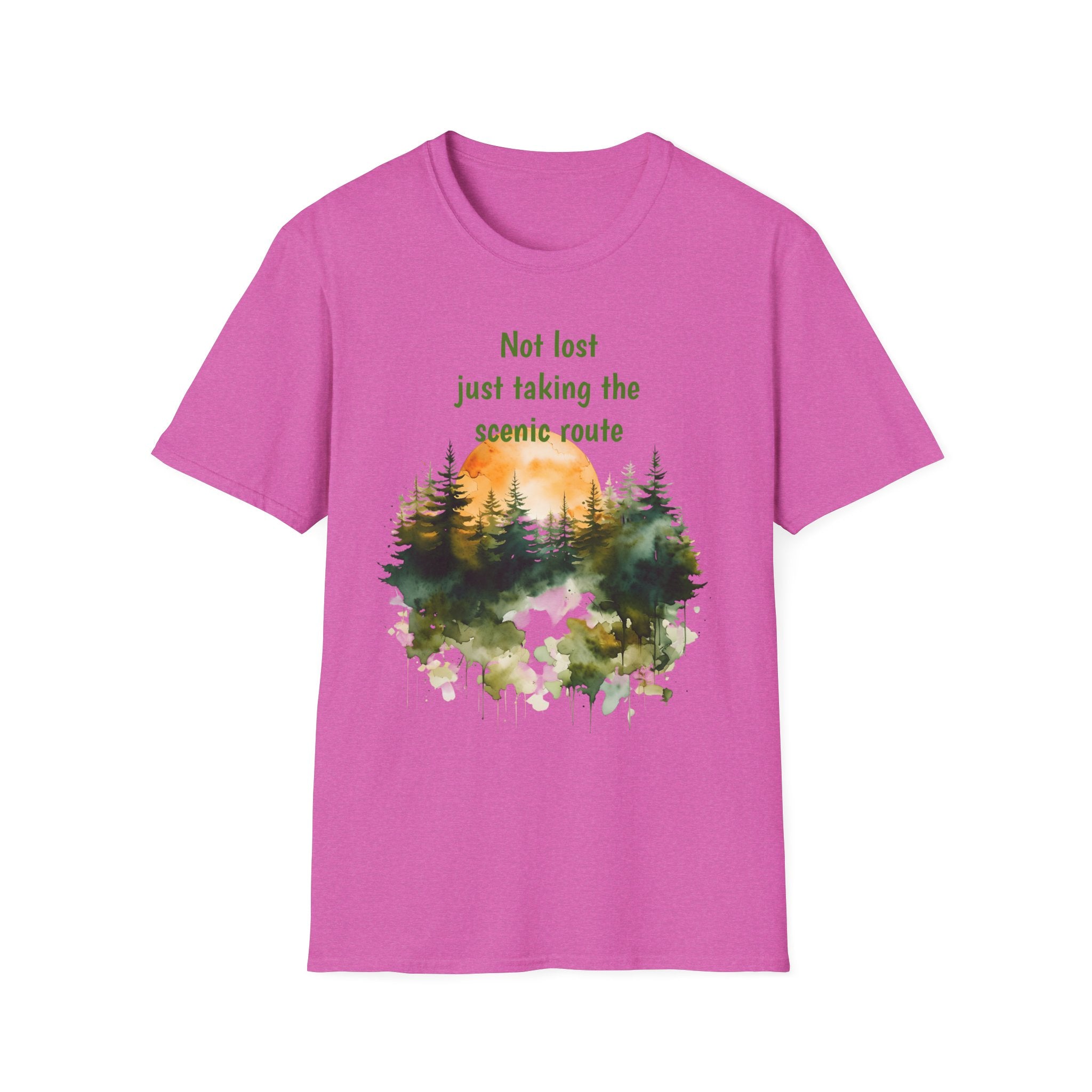 Not Lost just taking the scenic Rt Nature Lover Shirt, Unisex Scenic Route Tee, Adventure Apparel, Gift for Hikers, Outdoor Enthusiast Shirt