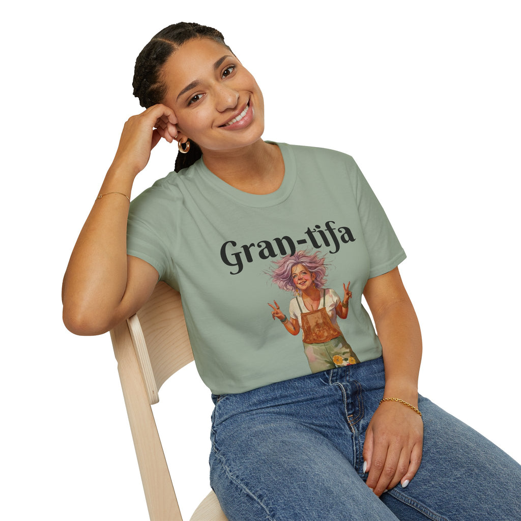 Gran-tifa Anti-Fascist T-Shirt — Political Activist Tee Grandma gift