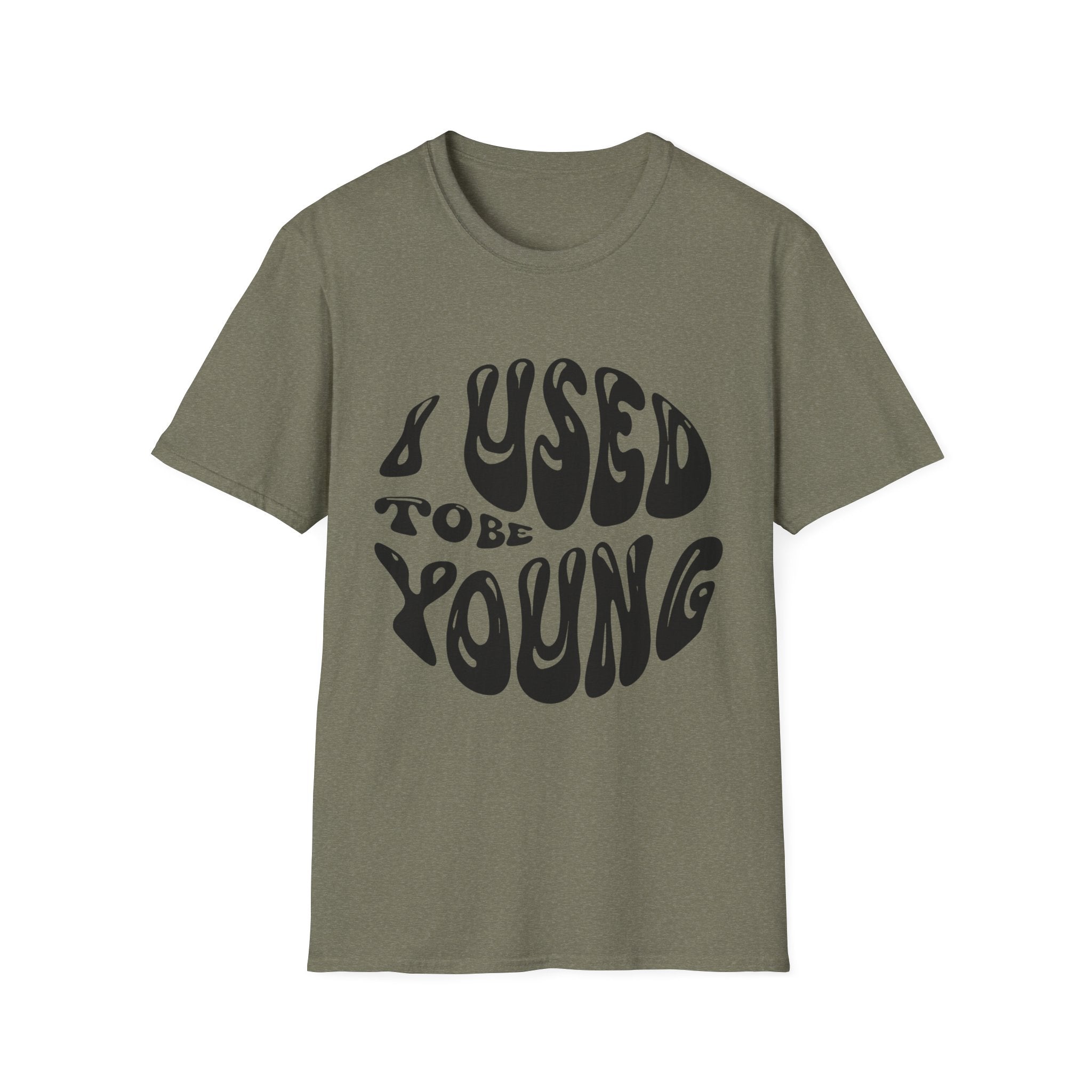 I used to be young Vintage Vibes Unisex Softstyle T-Shirt, Nostalgic Shirt, Retro Tee, Classic Graphic Tee, Throwback T-Shirt