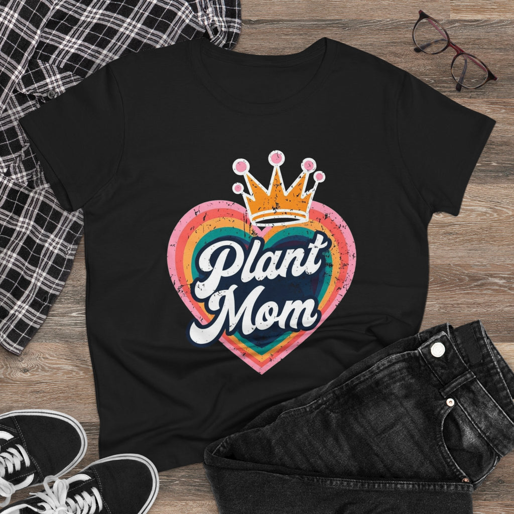 Plant Mom Cotton Tee - Perfect Gift for Plant Lovers, Women's Graphic Shirt, Casual Wear, Eco-Friendly Fashion, Birthday Gift garden