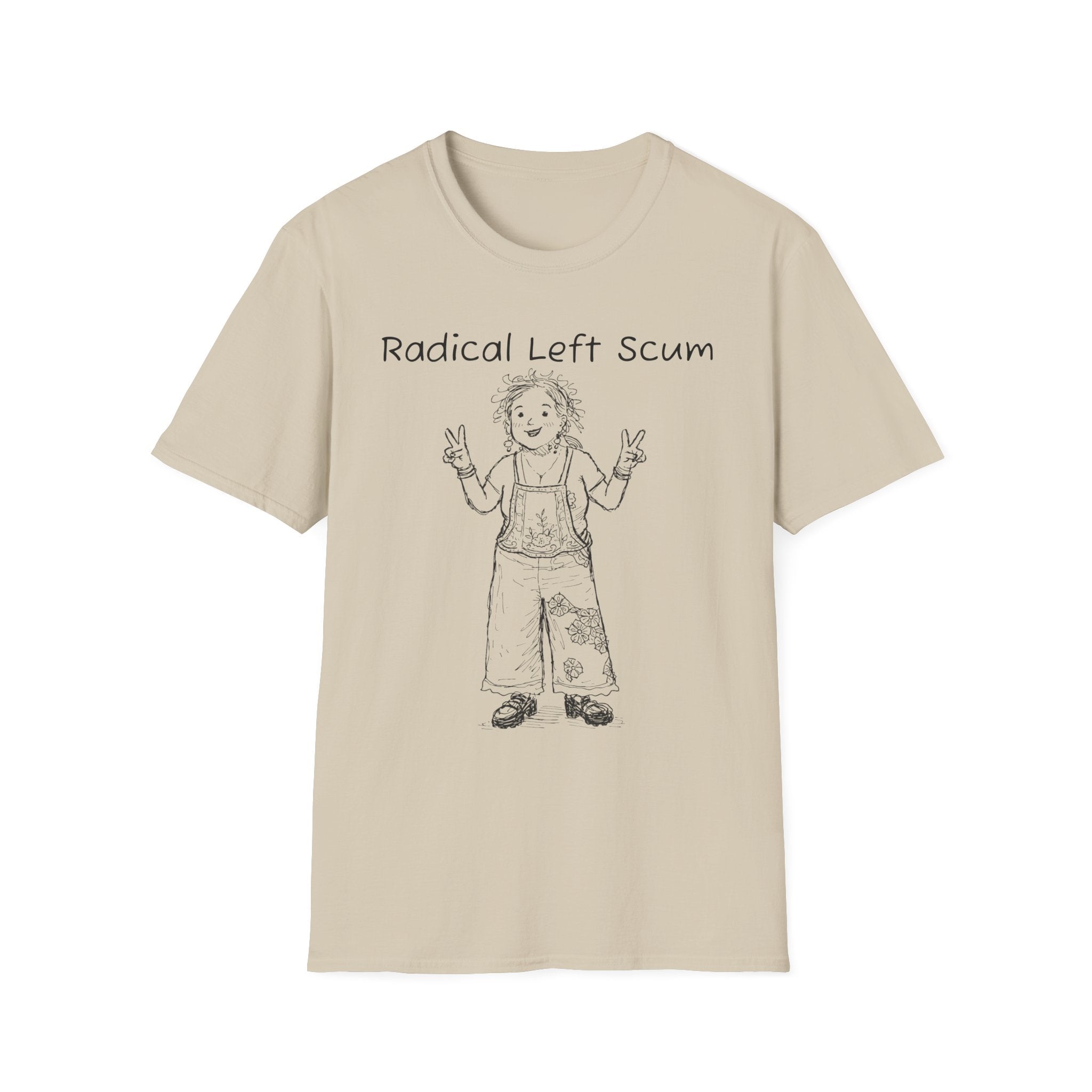 Radical Left Scum T-Shirt — Provocative Political Graphic Tee Anti Trump Streetwear