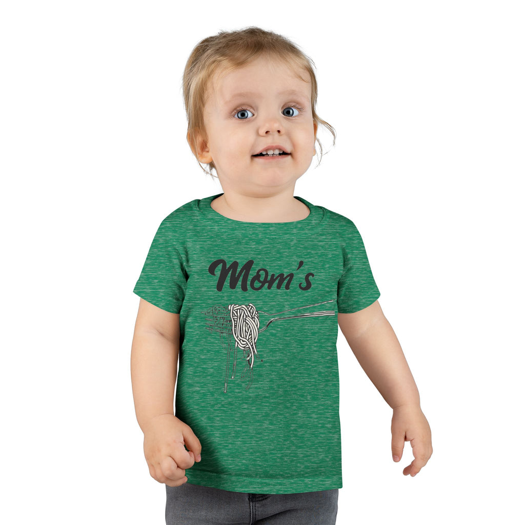Messy Kid Toddler T-shirt, Mom's Spaghetti Baby Shirt, Fun Kids Clothes, Cute Child Tee, Funny Children's Apparel