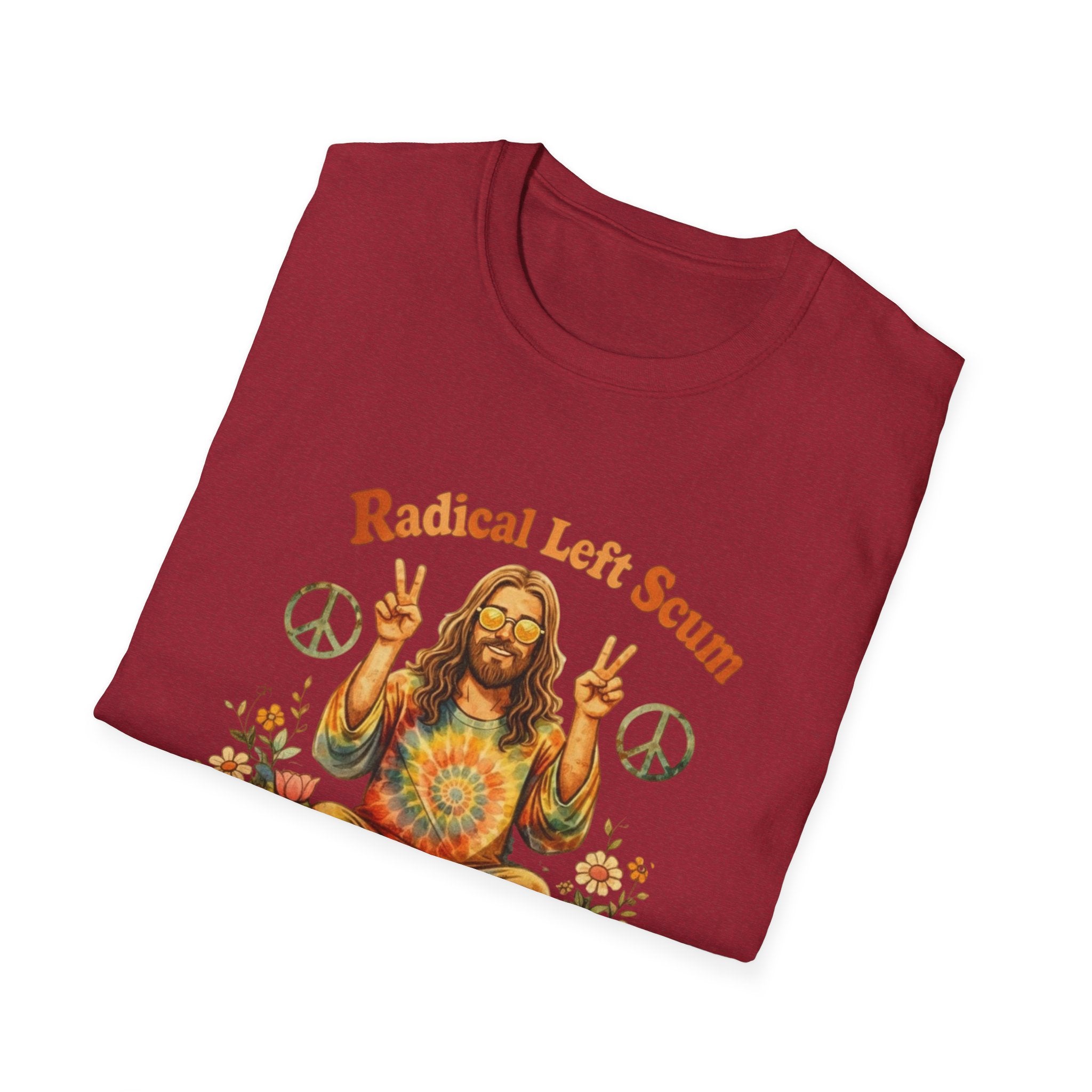 Radical Left Scum Hippie Peace Meditation T-Shirt