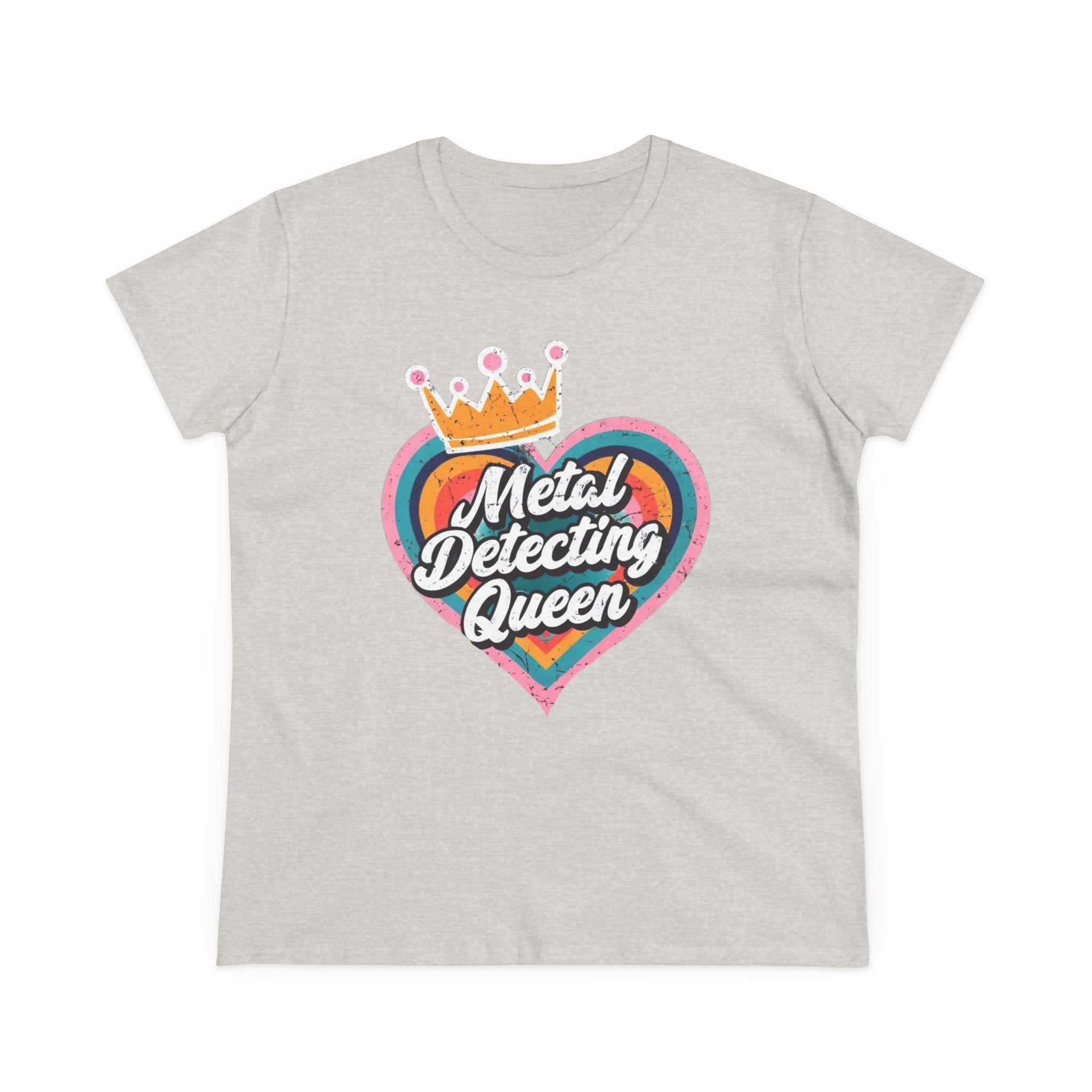 Metal Detecting Queen T-Shirt, Fun Tee for Hobbyists, Gift for Treasure Hunters, Everyday Casual Wear, Perfect for Outdoors
